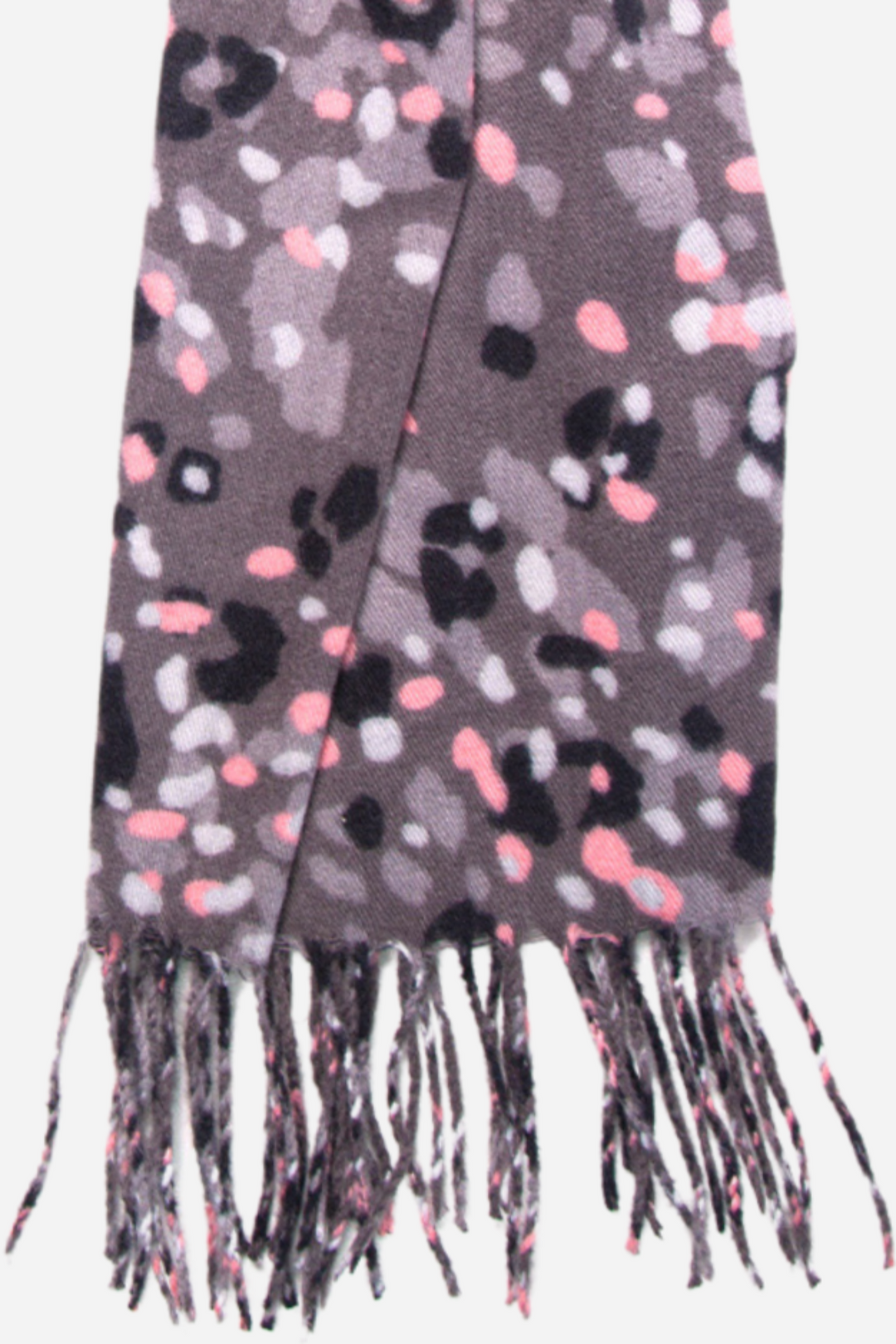 Camel Cluster Animal Print Heavyweight Scarf