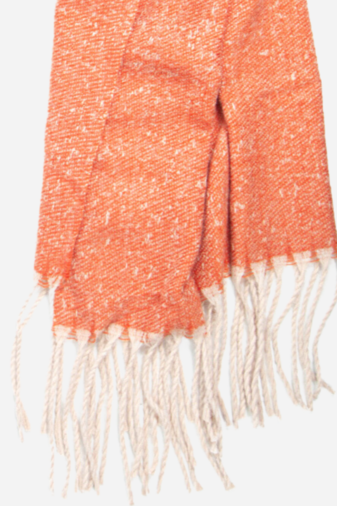 Orange All Over Zebra Print Heavyweight Scarf