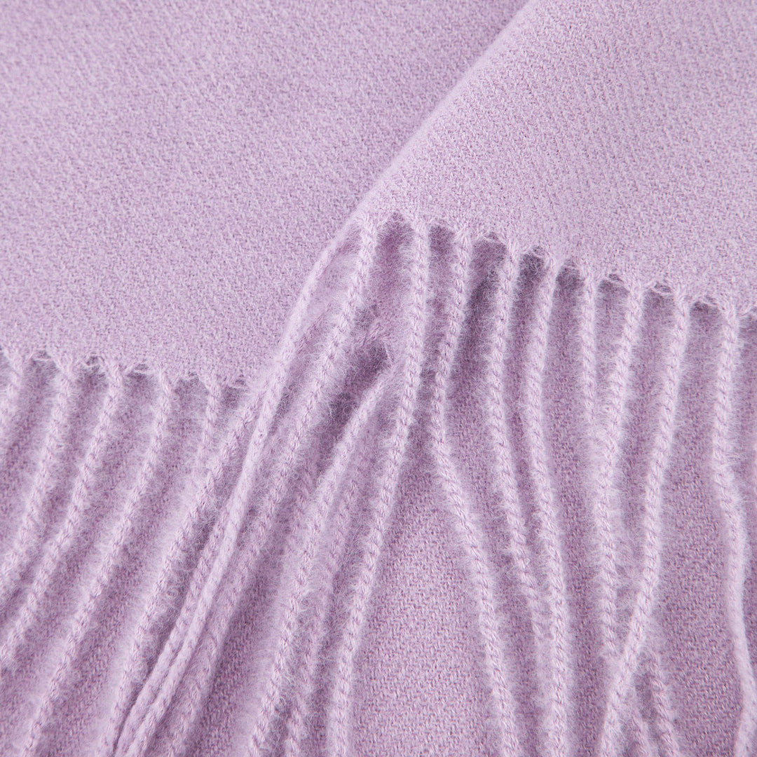close up of the soft viscose knitted material of the winter blanket scarf