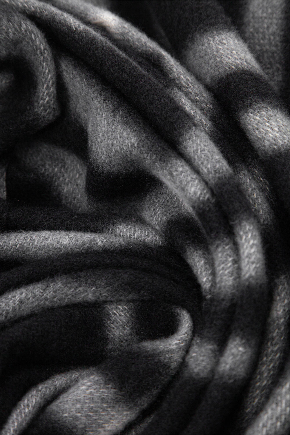 ginny-black-traditional-check-lightweight-scarf-close-up-material