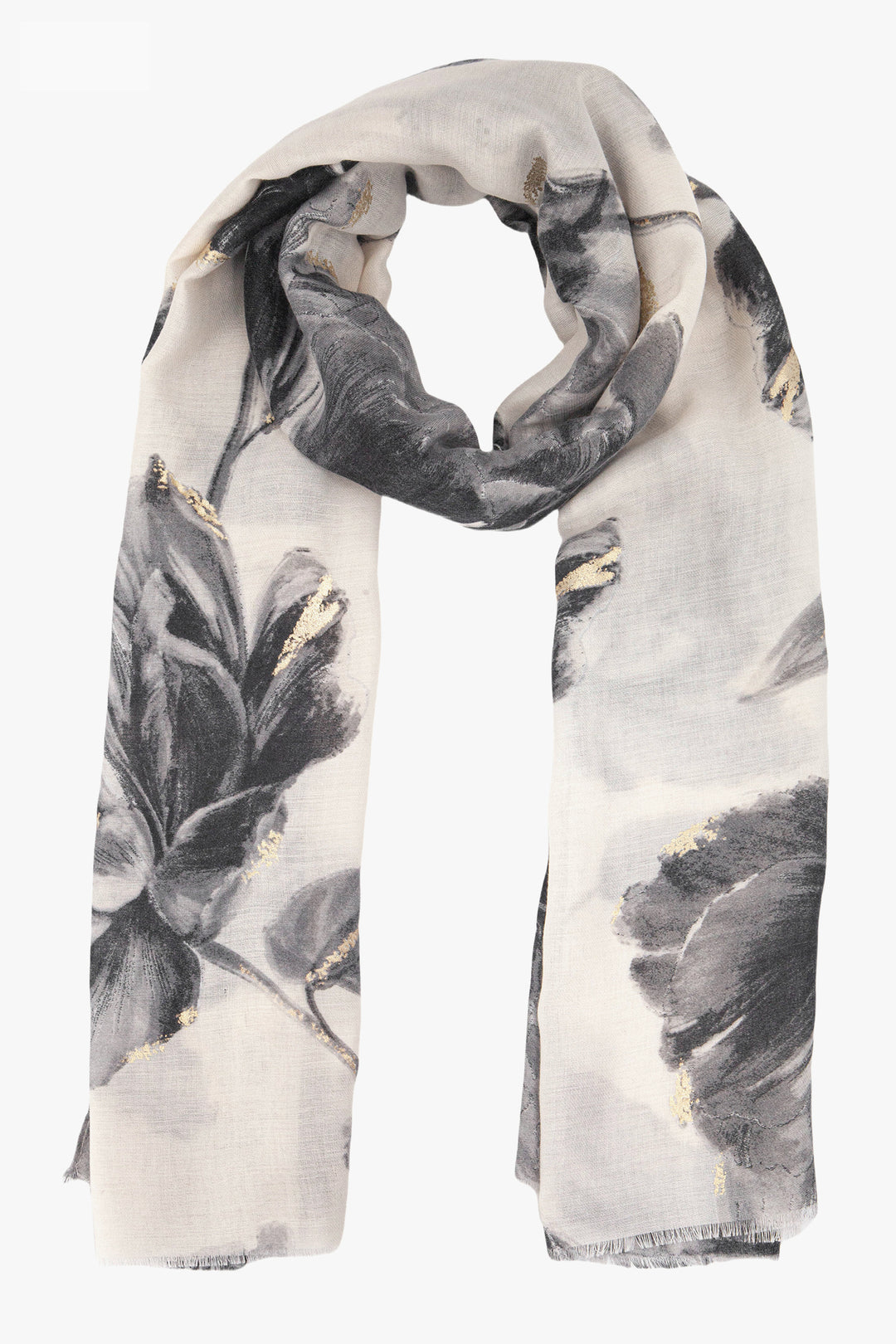 eleanor-grey-abstract-floral-lightweight-scarf-gold-foil-details