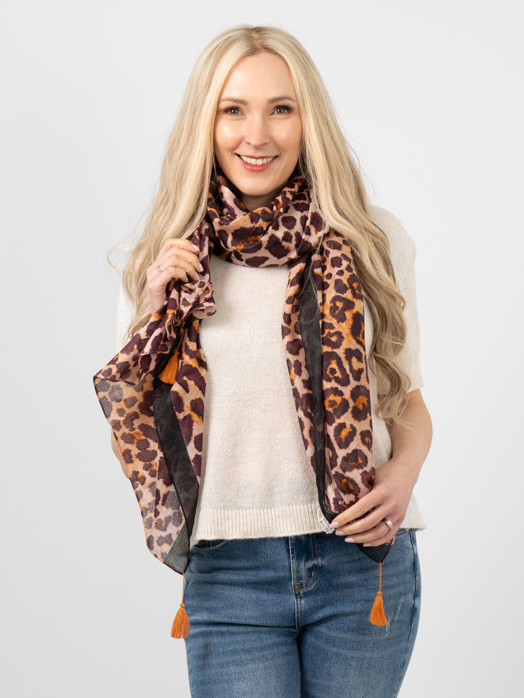kai-lightweight-cotton-scarf-neutral-leopard-print-worn-by-model