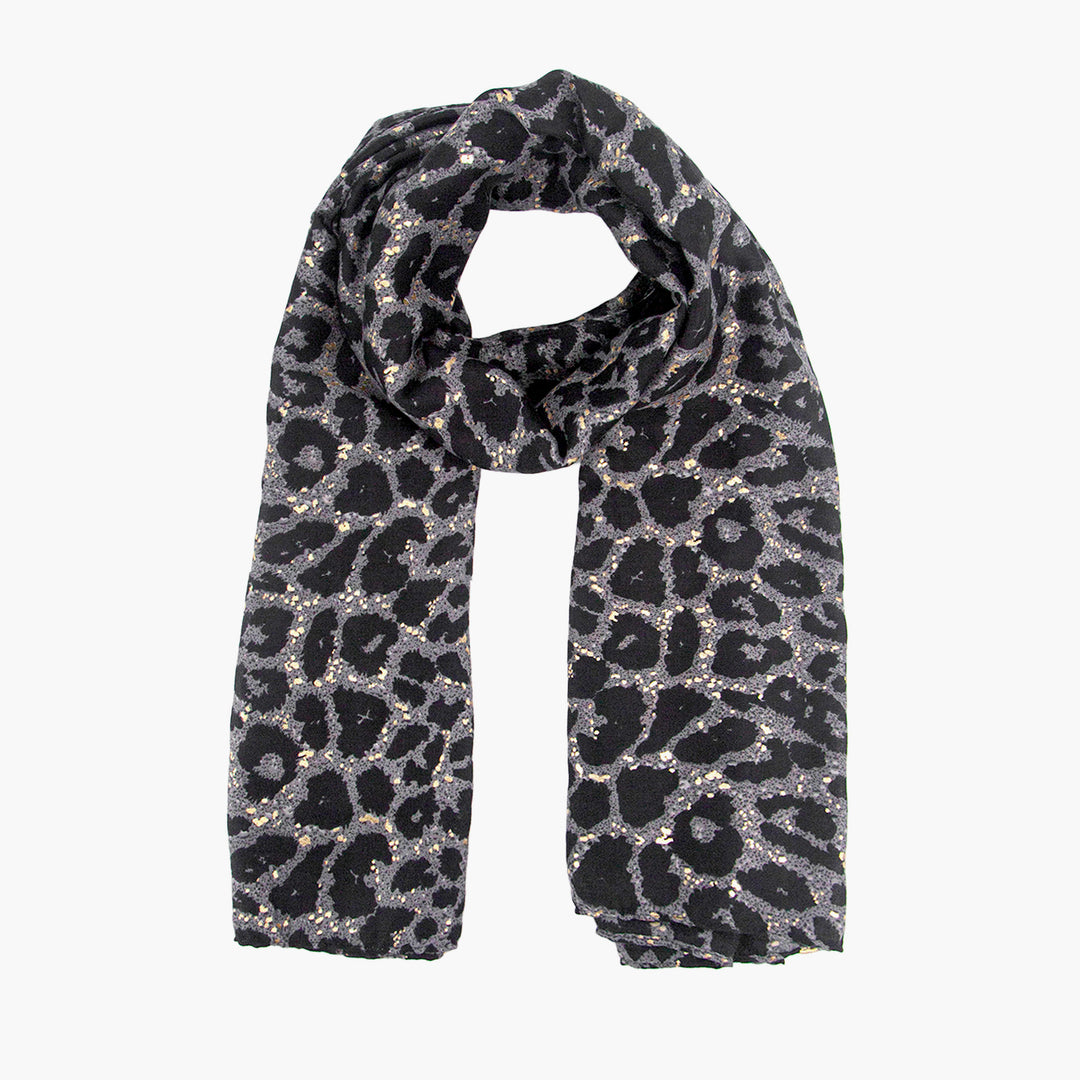 casey-grey-leopard-lightweight-scarf-gold-foil-speckles