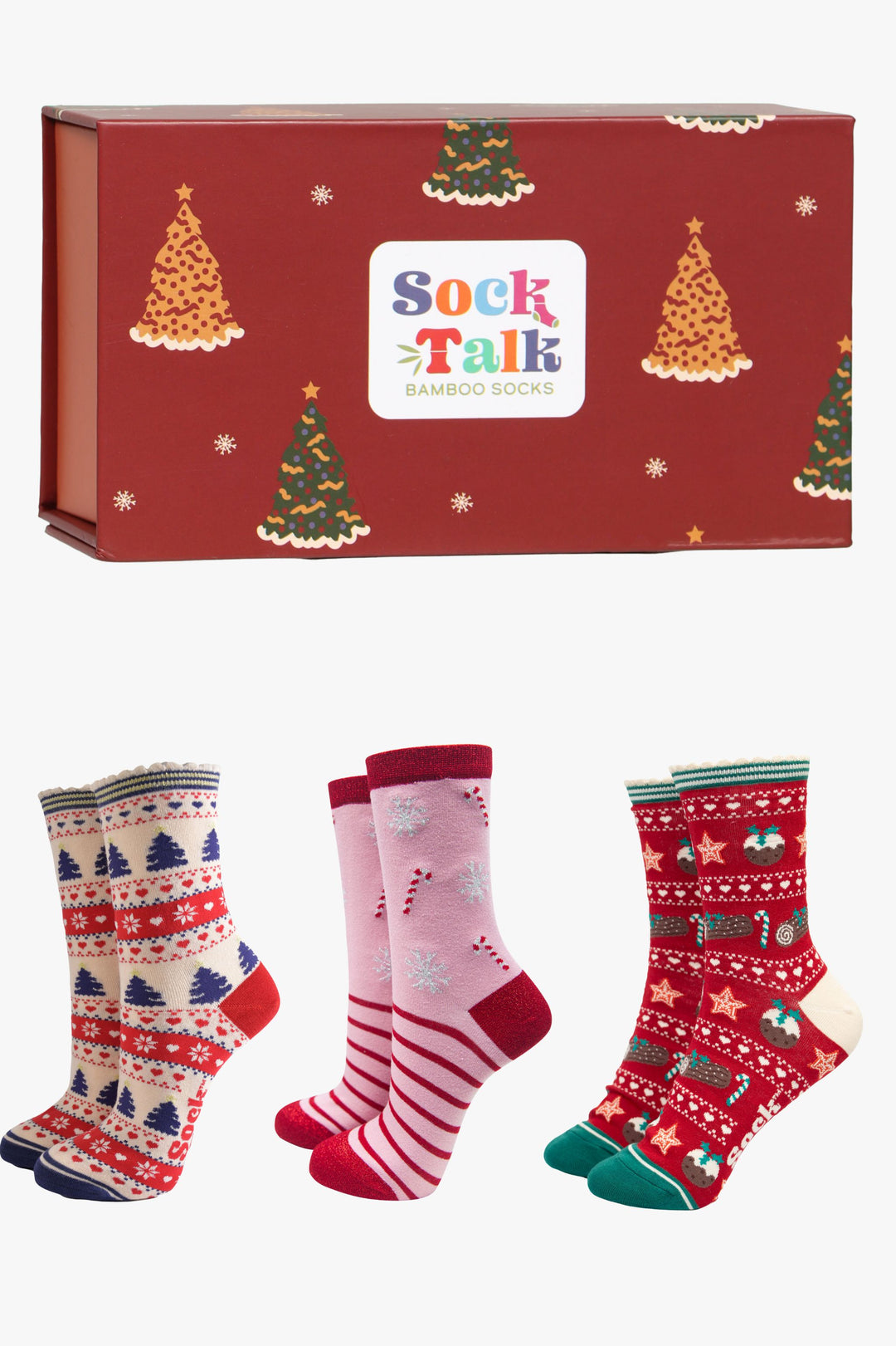 womens-socks-gift-box-cream-christmas