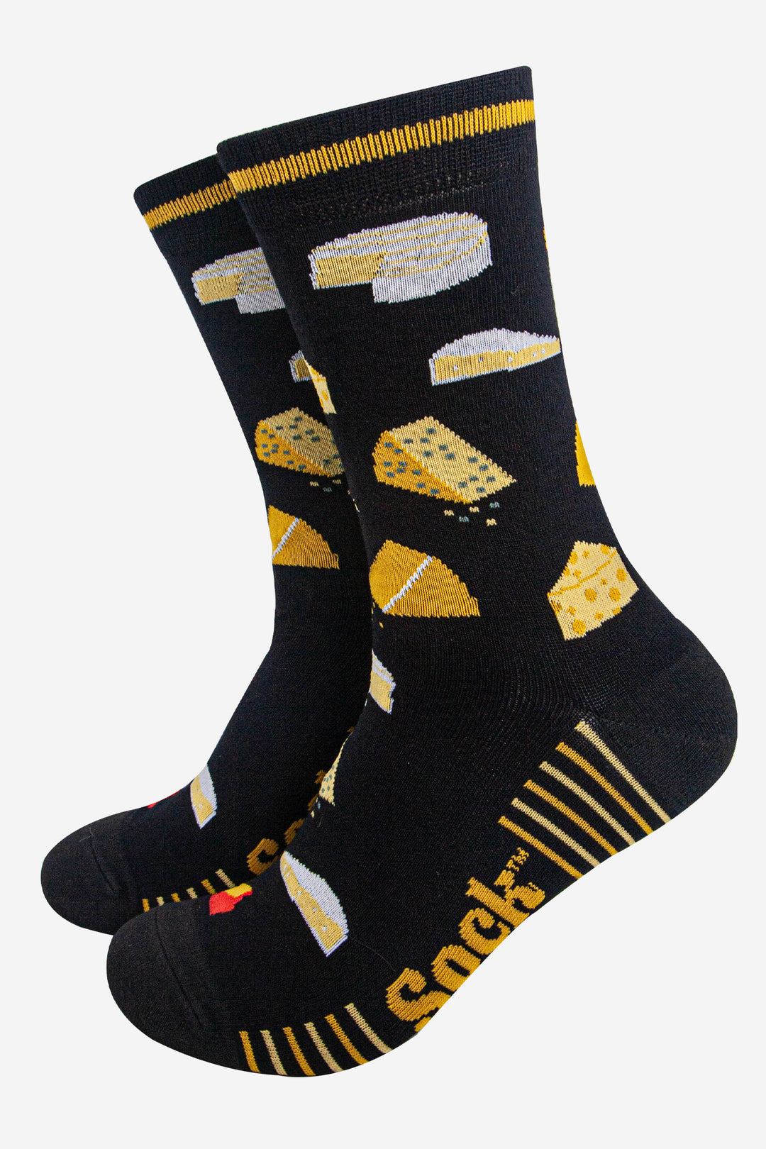 mens-bamboo-socks-black-cheese-brie-edam