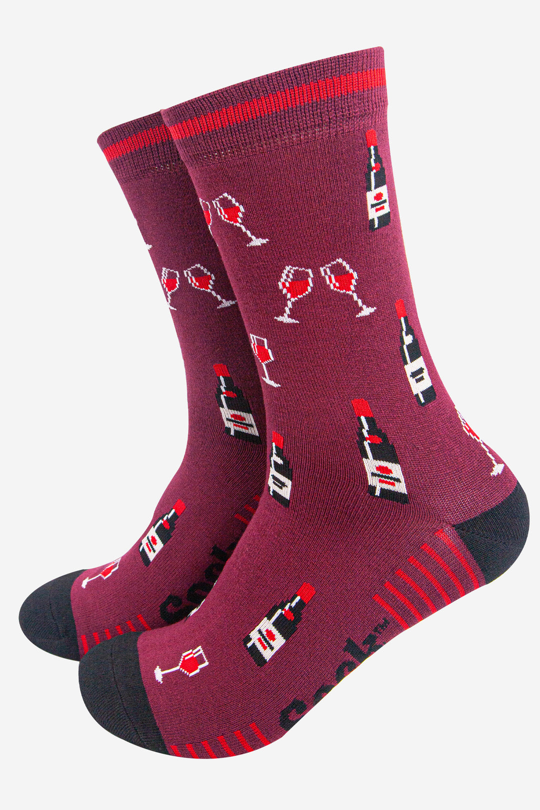 mens-bamboo-socks-burgundy-black-red-wine-bordeaux