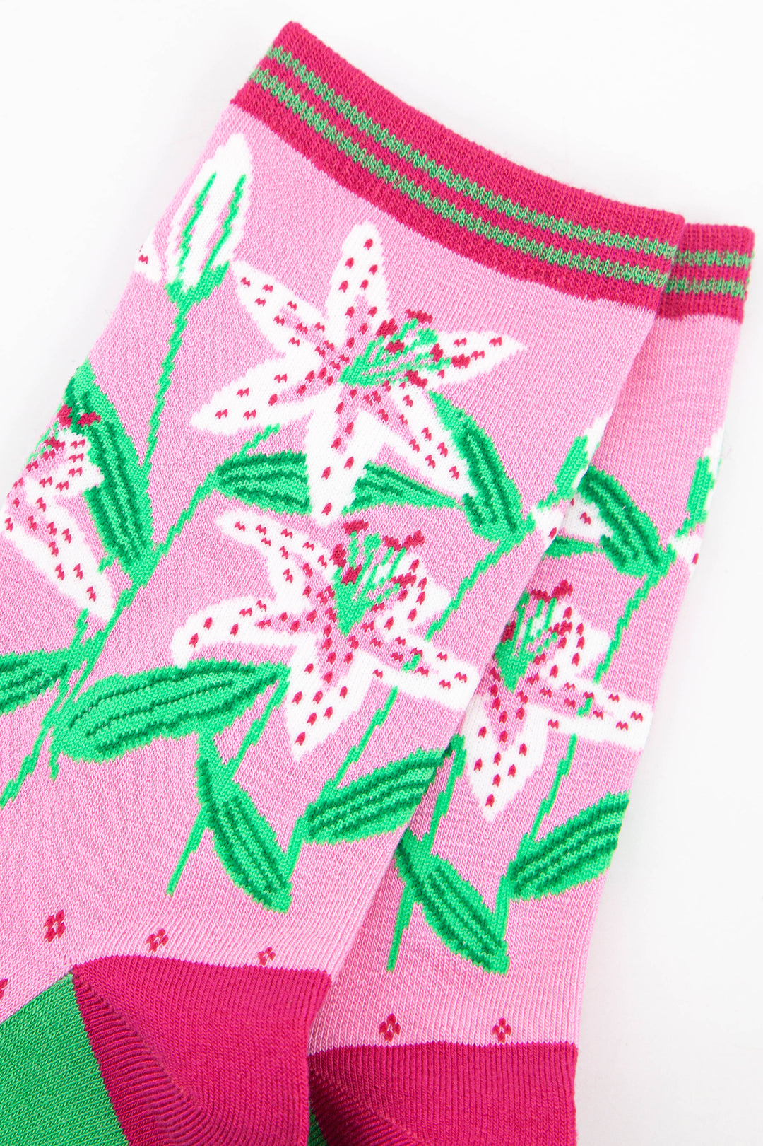 Women's Bamboo Socks - Pink, Lily
