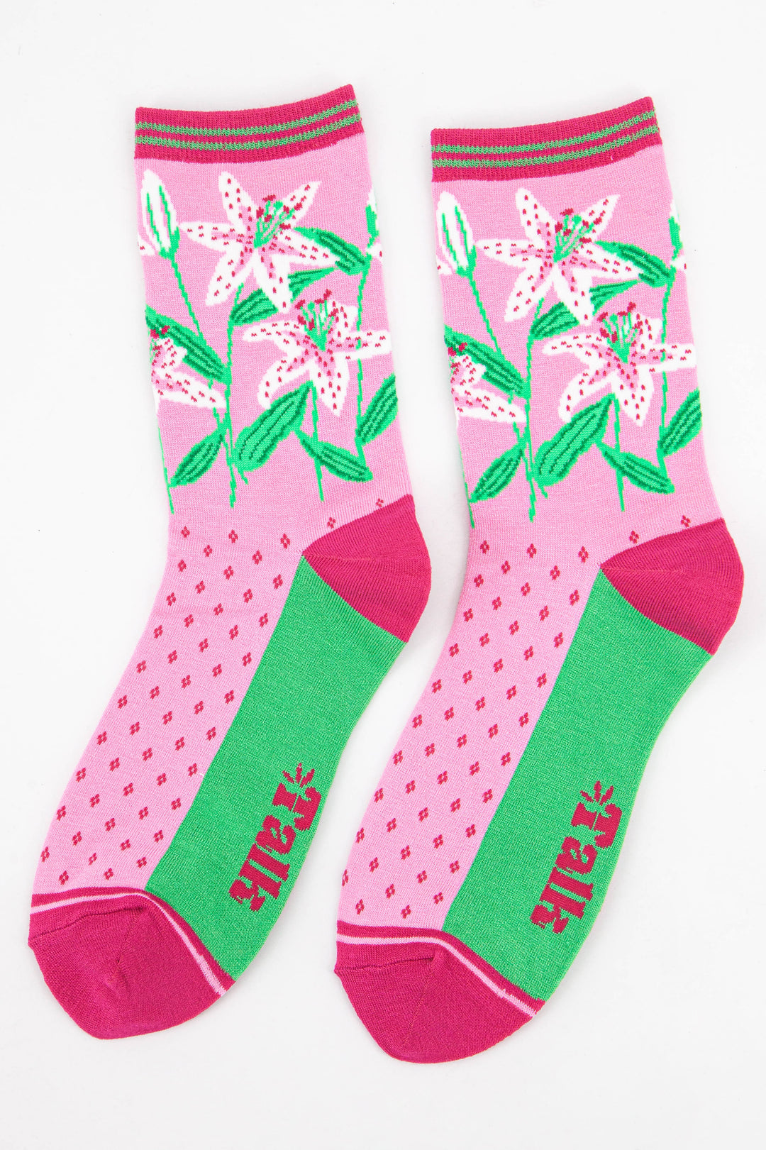 Women's Bamboo Socks - Pink, Lily