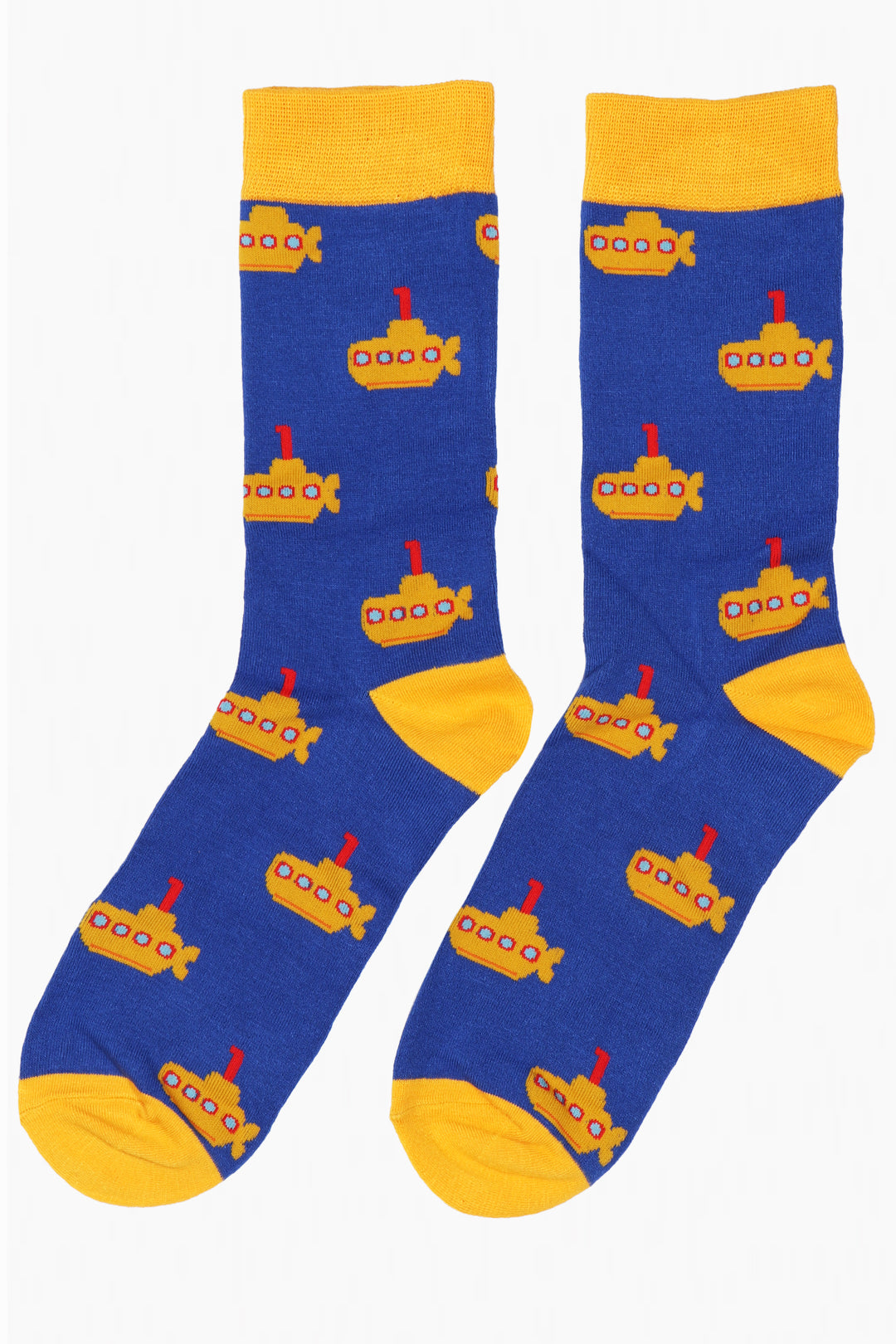 Men's Bamboo Socks - Blue, Yellow Submarine
