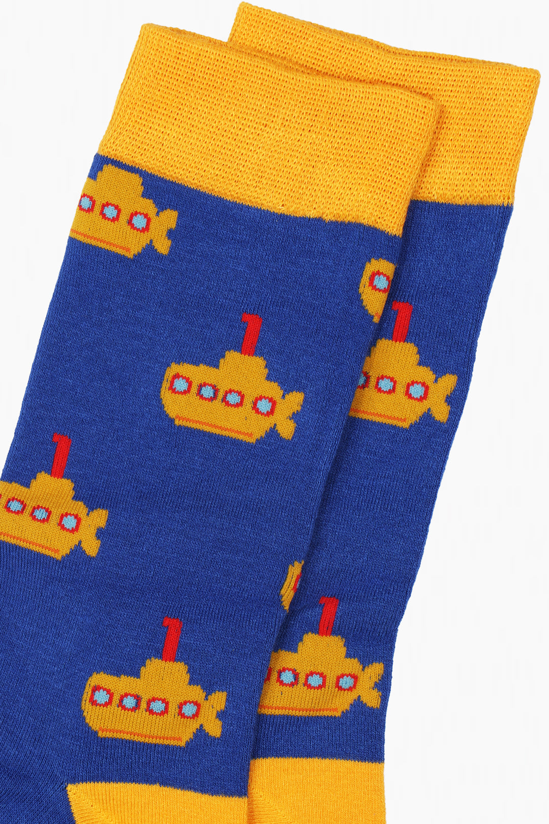 Men's Bamboo Socks - Blue, Yellow Submarine