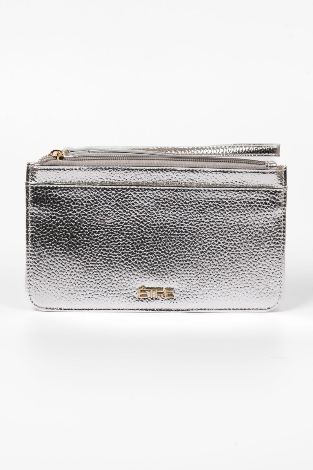 tate-passport-holder-clutch-wallet-silver-pebbled-faux-leather-wristlet