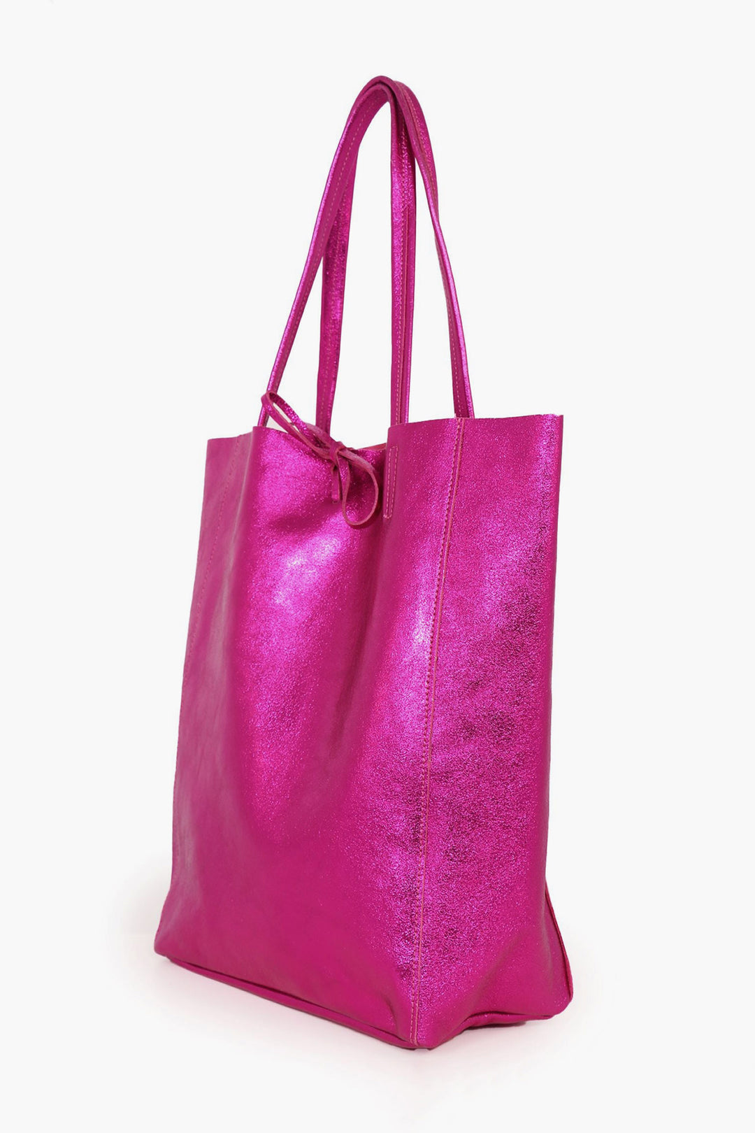 Heather Tote Bag - Raspberry, Metallic