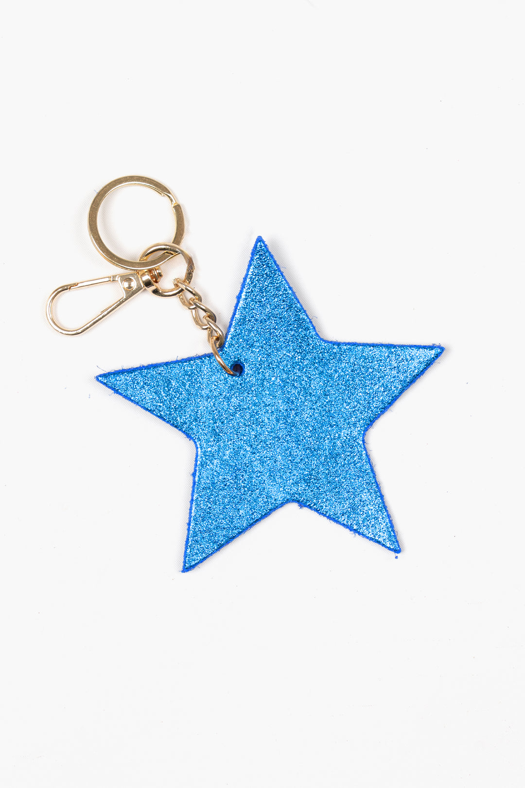 delta-metallic-blue-metallic-italian-leather-star-keyring-clip-on