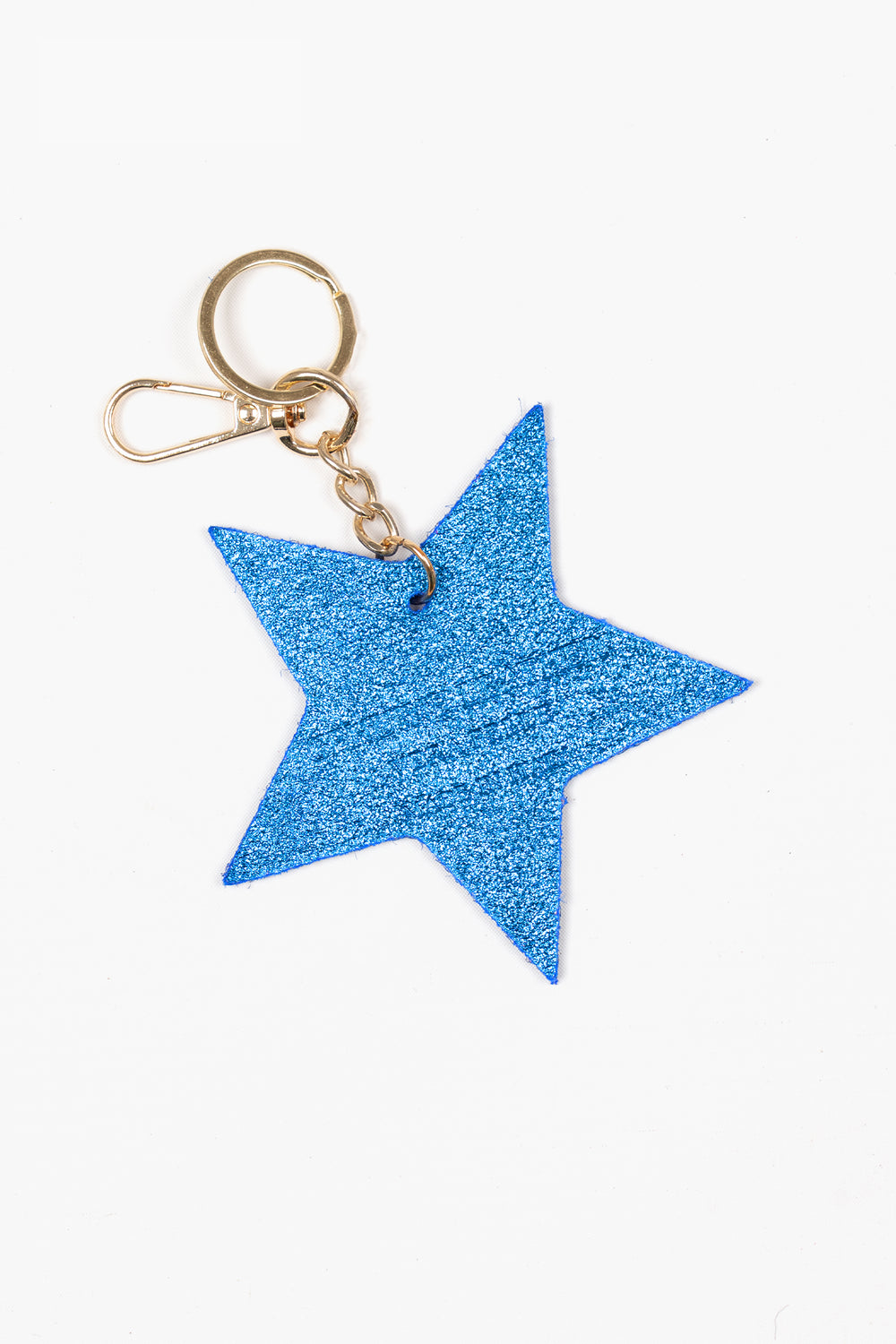 delta-metallic-blue-metallic-italian-leather-star-keyring-clip-on