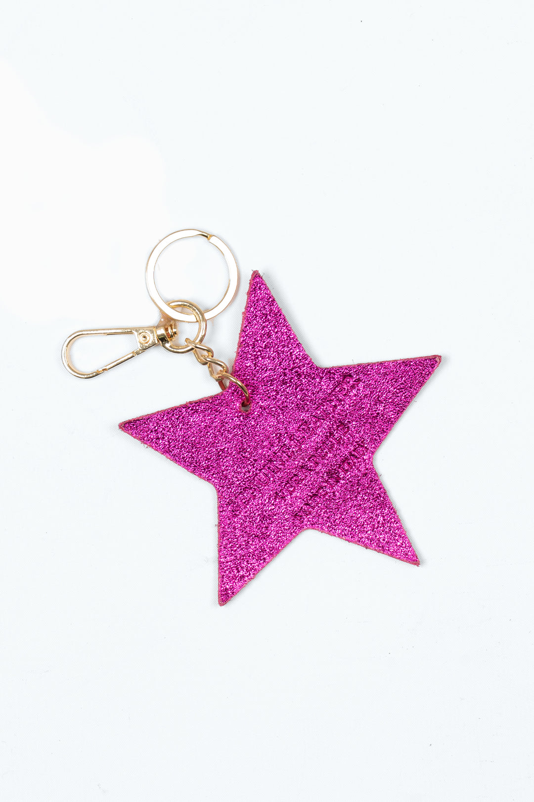 delta-metallic-raspberry-metallic-italian-leather-star-keyring-clip-on