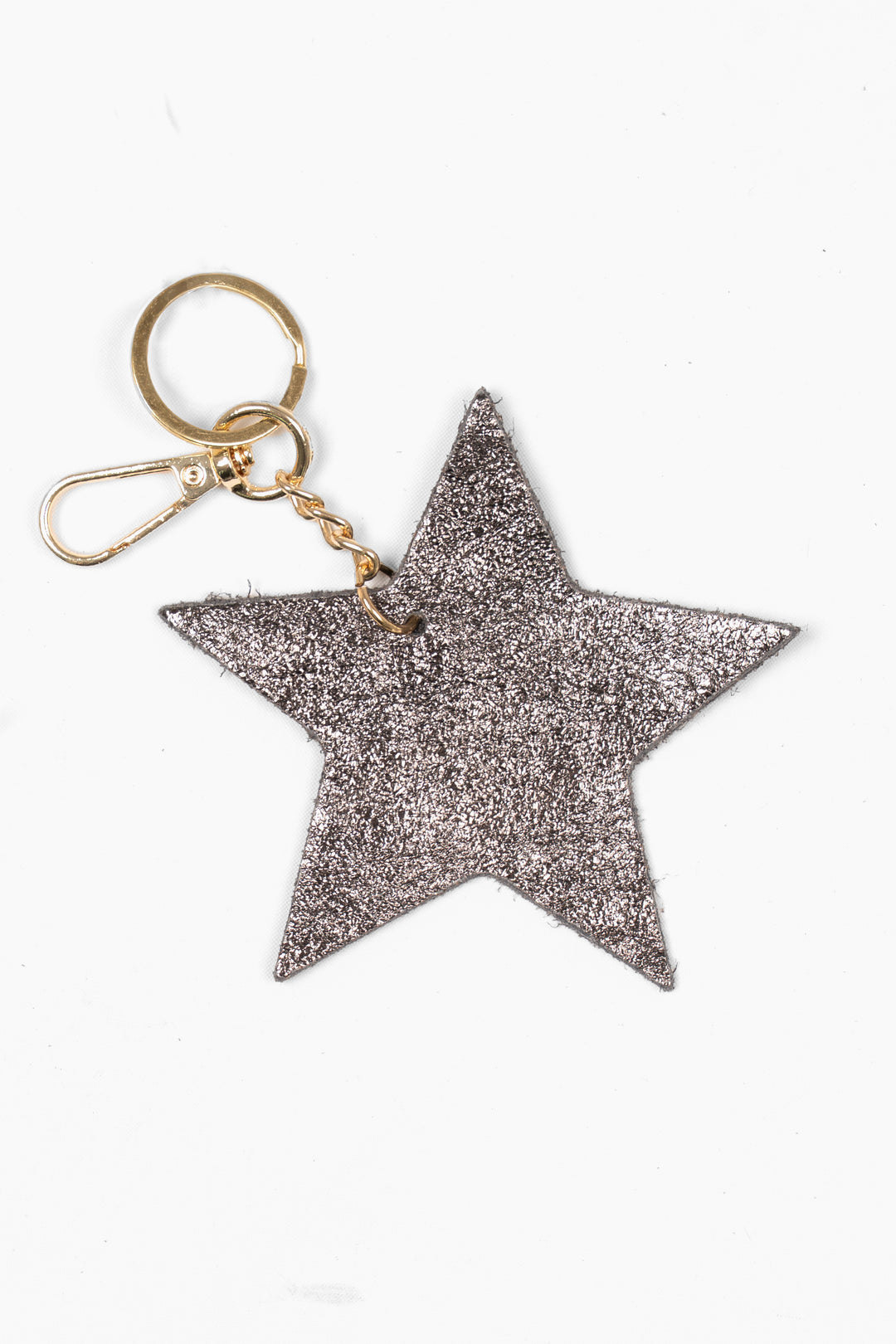 delta-pewter-metallic-italian-leather-star-keyring-clip-on