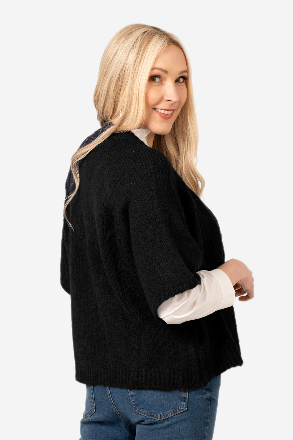 amelia-short-sleeve-wool-blend-cardigan-black-rear-view