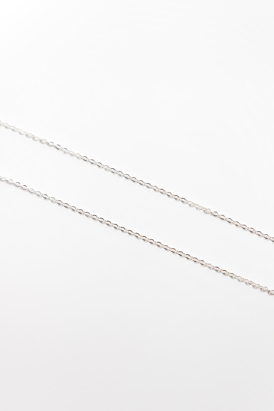 Silver Crescent Moon Charm Necklace with Small Star Pendant