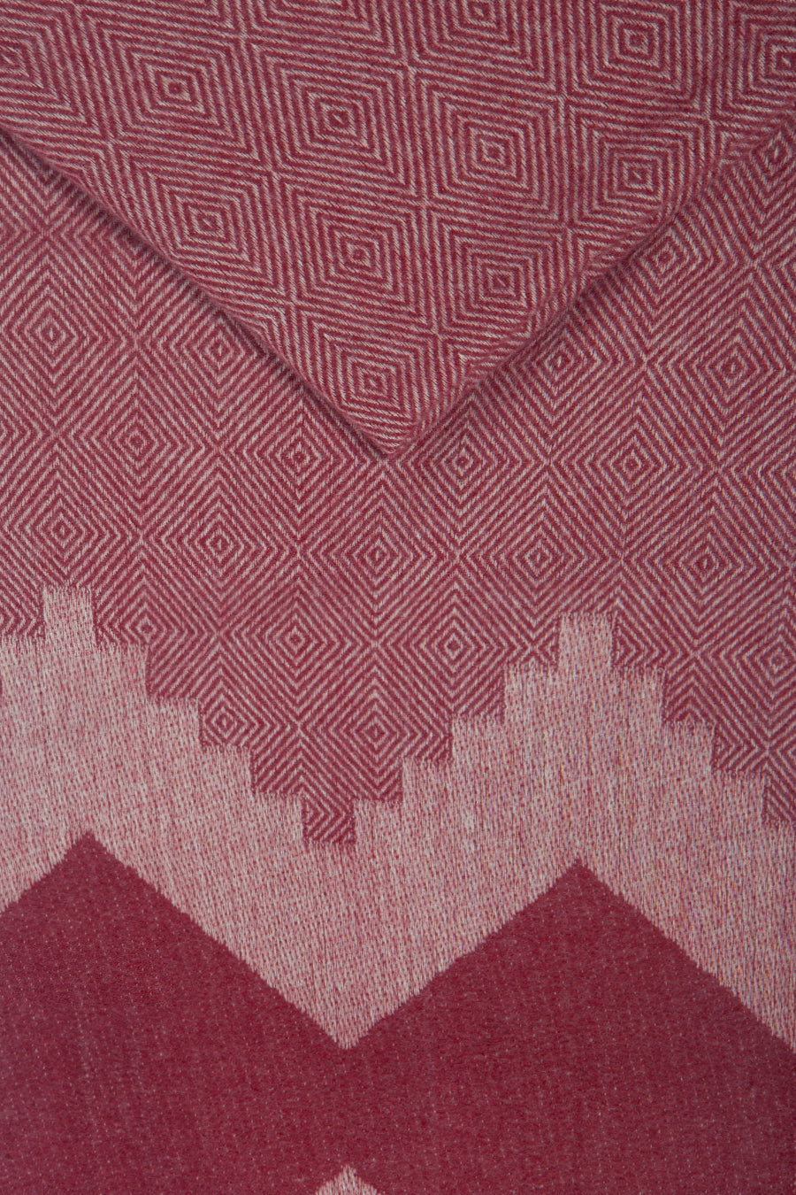Heavyweight Scarf -Red, Aztec Print