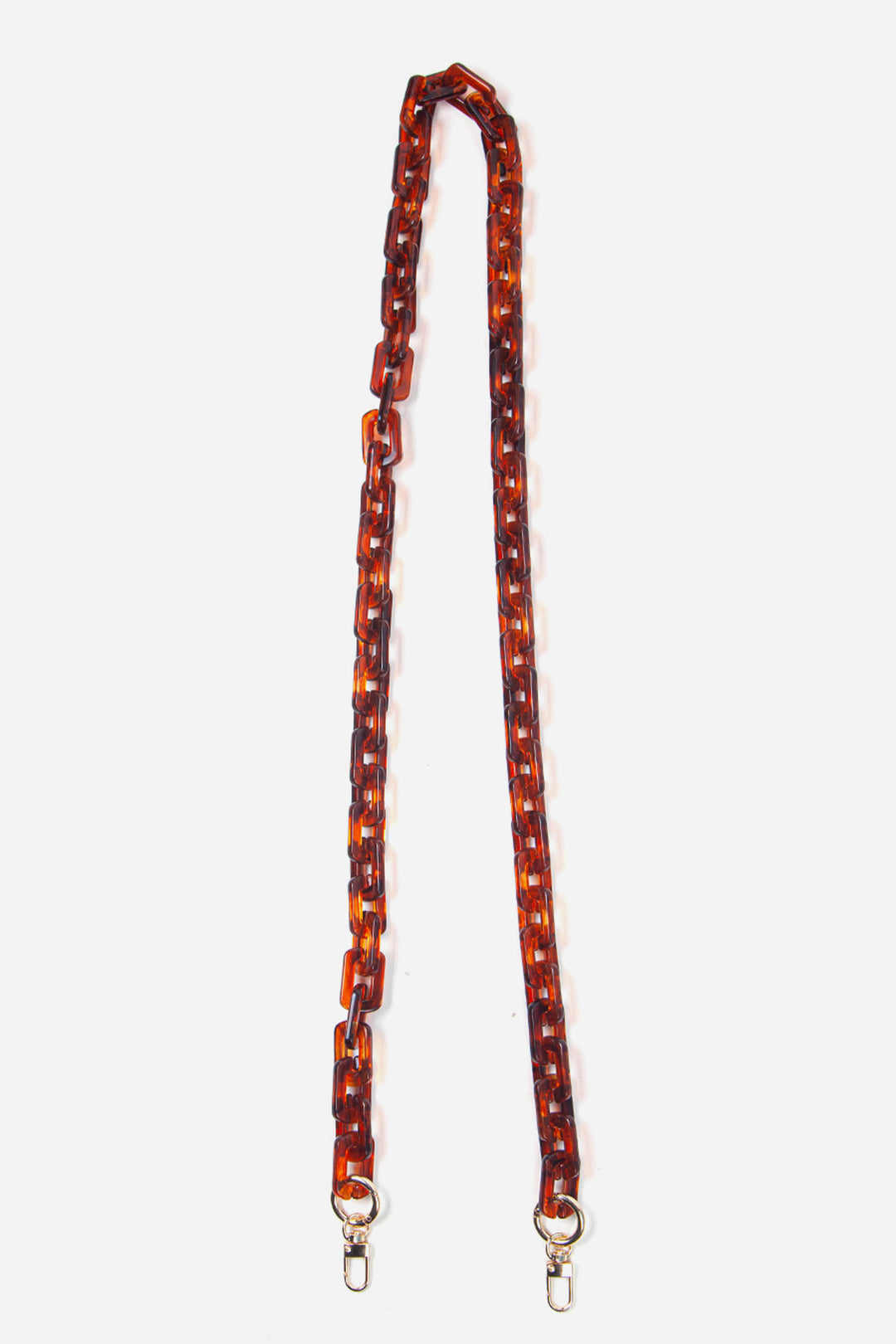 Brown Square Link Acrylic Bag Strap