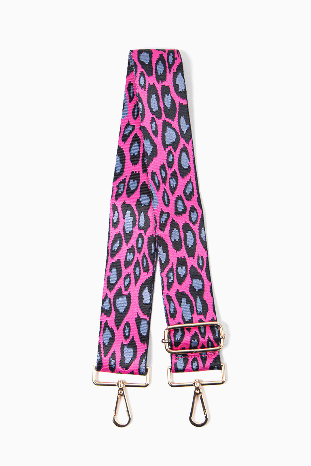 Fuchsia Leopard Print Bag Strap