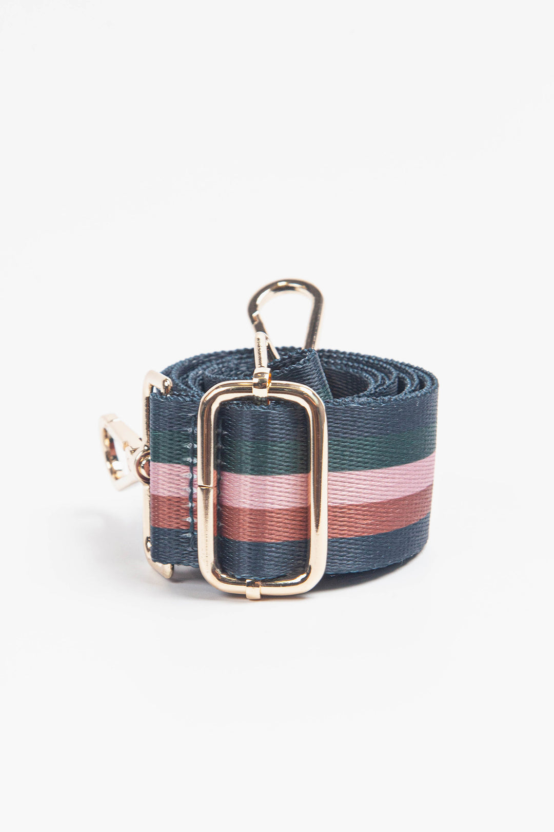 Green Neutral Multi Stripe Bag Strap