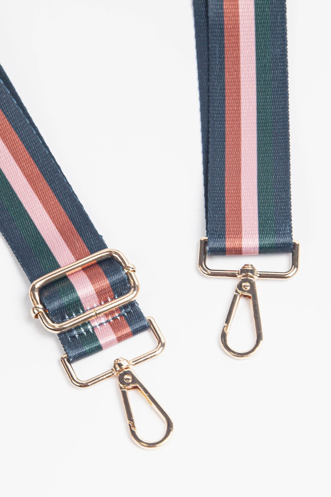 Green Neutral Multi Stripe Bag Strap