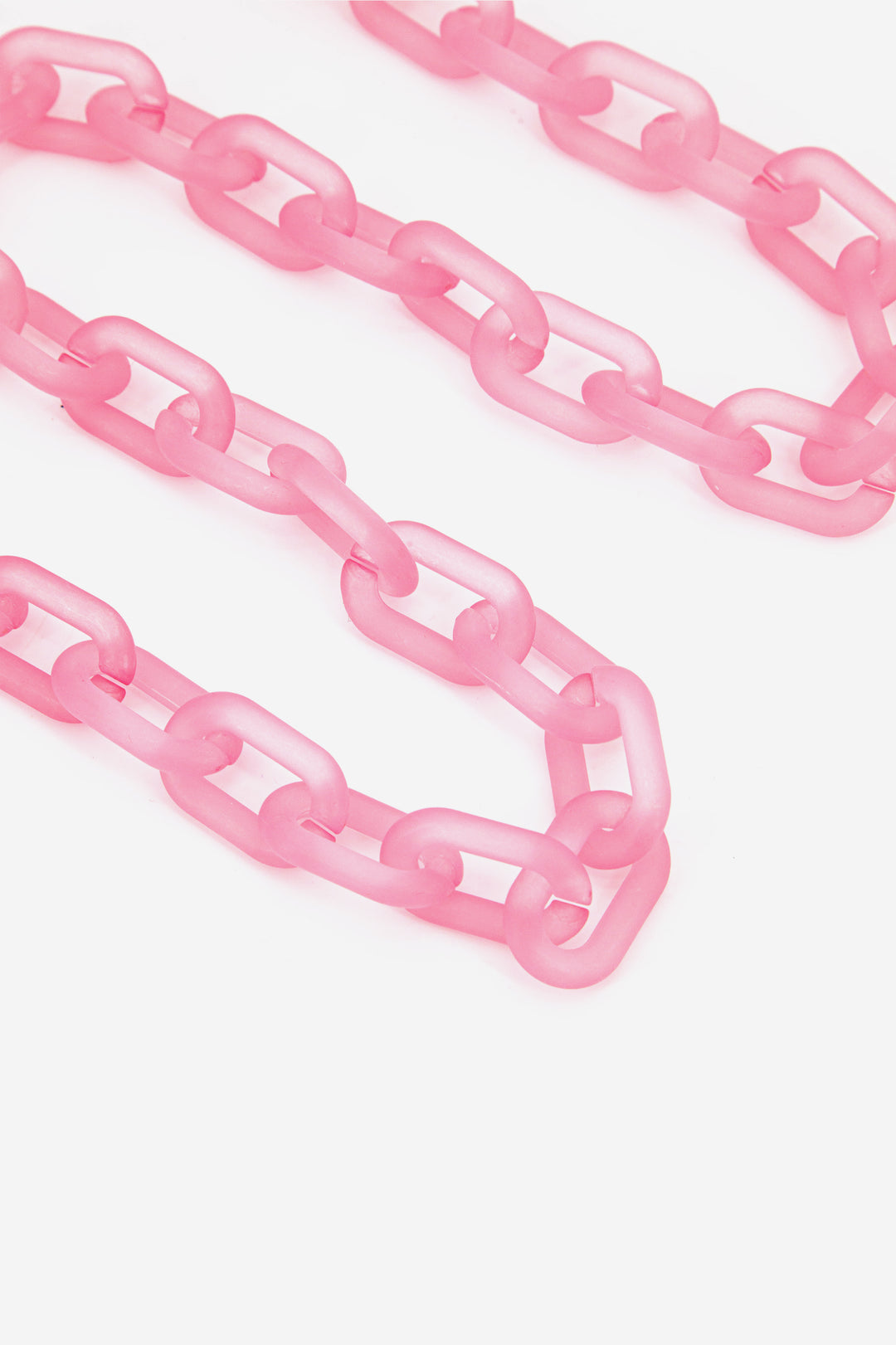 light pink square link bag acrylic bag strap 