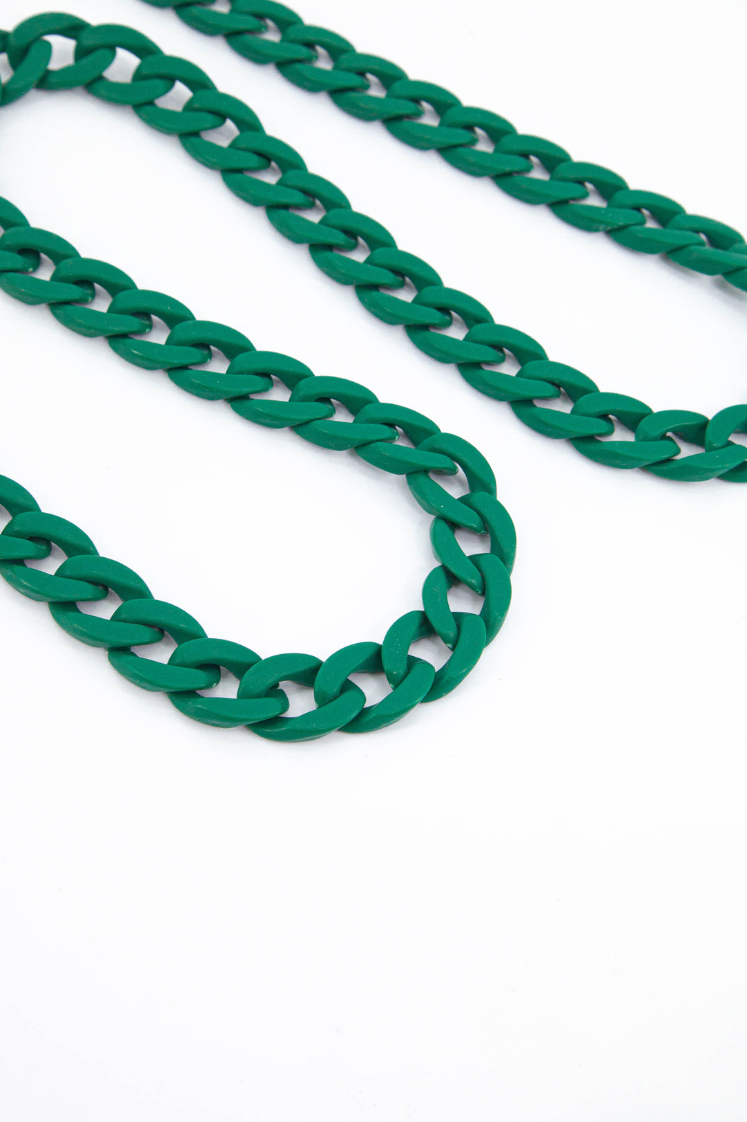 green cuban link chain replacement bag strap