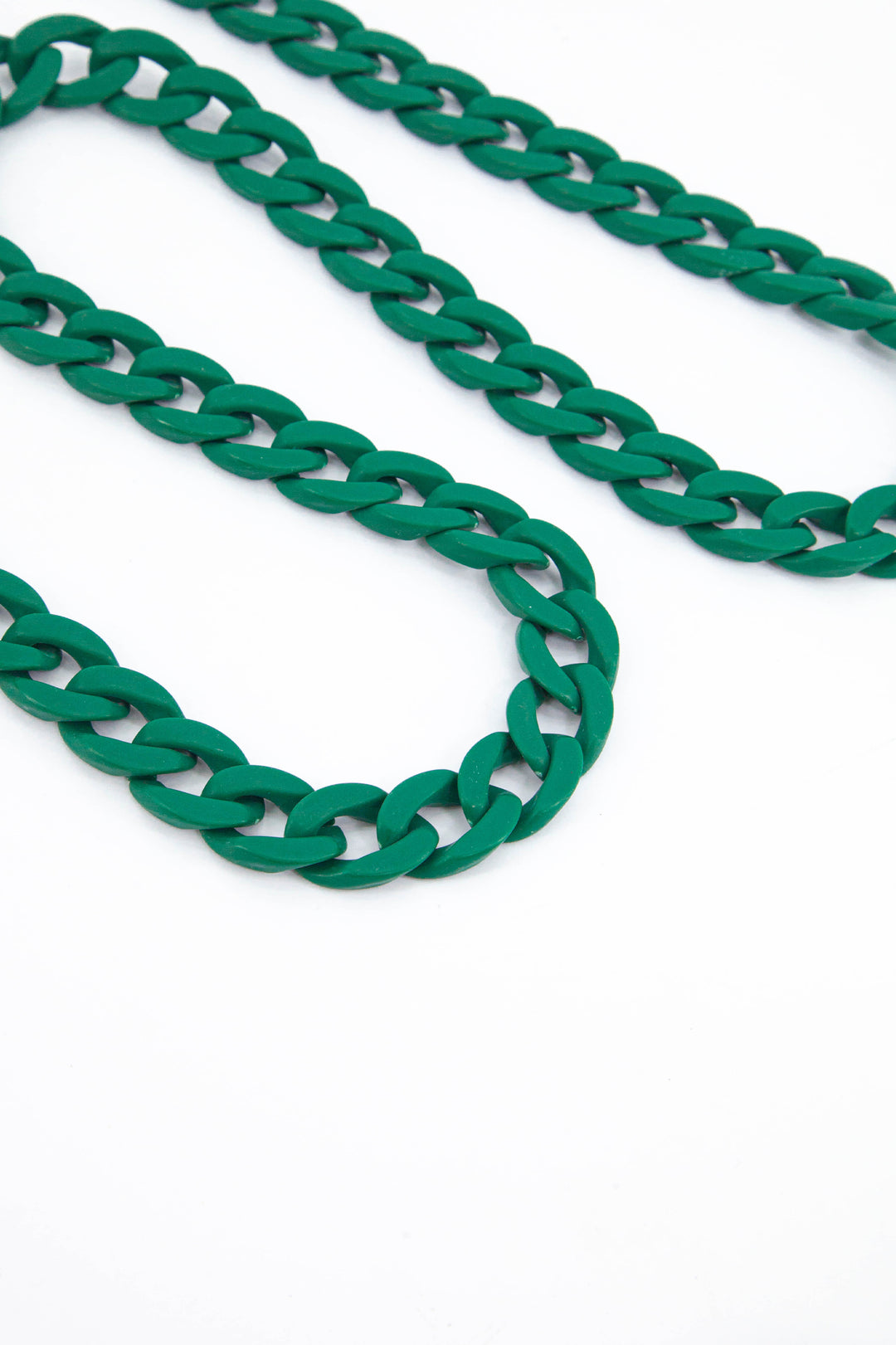 green cuban link chain replacement bag strap