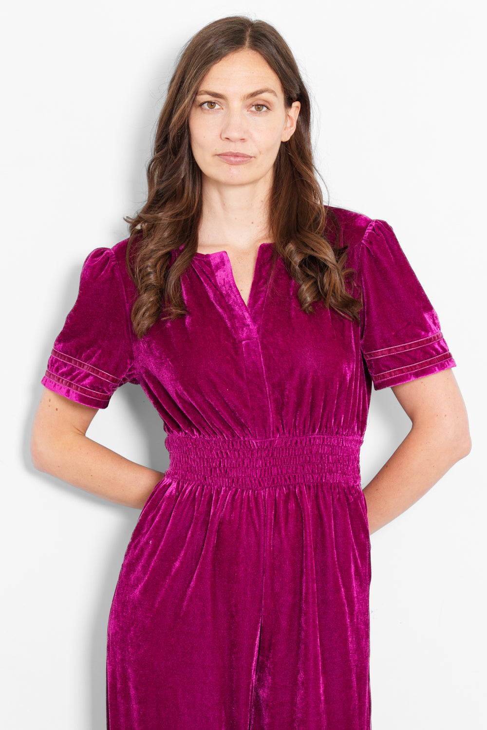 lydia-v-neck-jumpsuit-berry-velvet-elasticated-waist