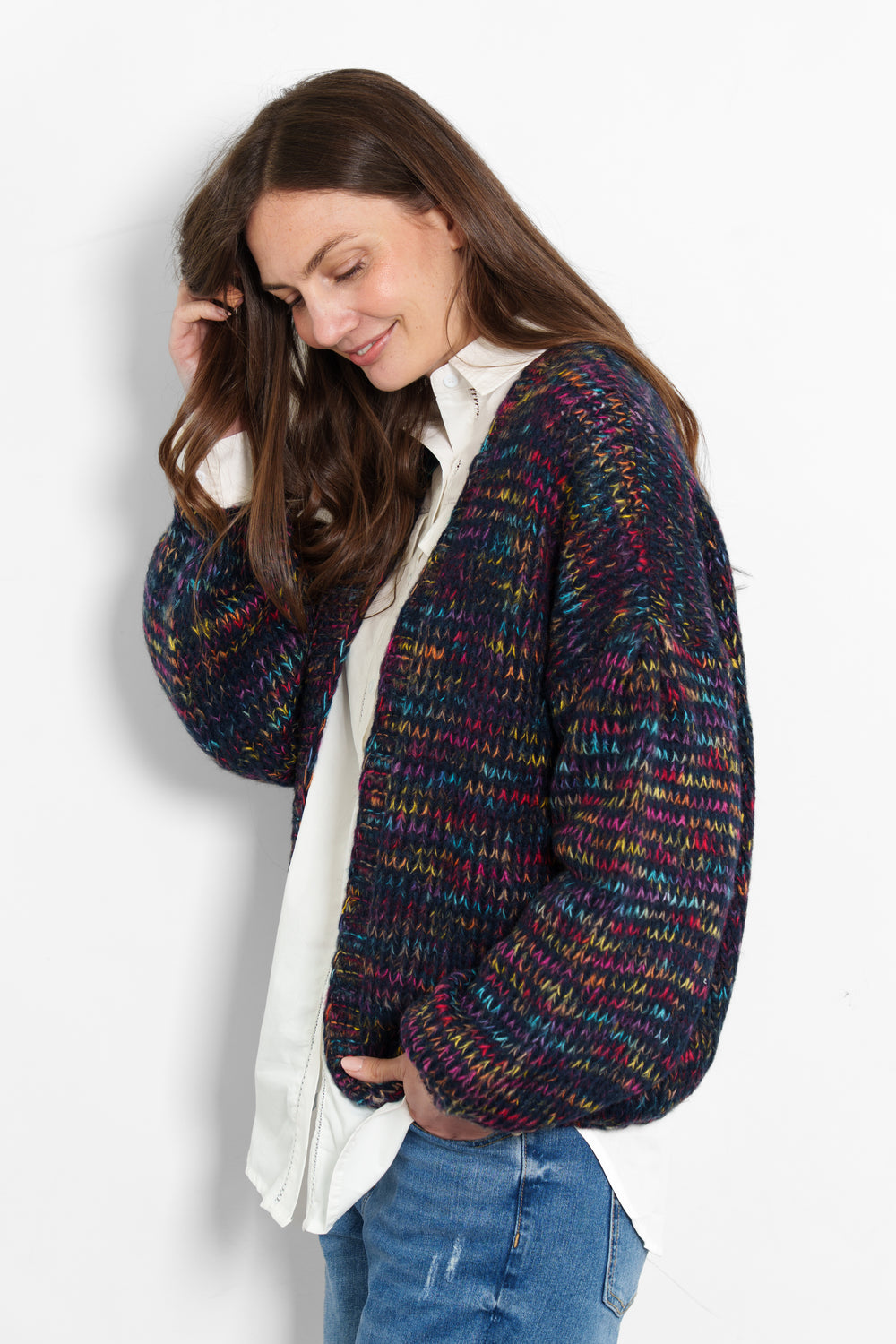 brodie-wool-blend-cardigan-navy-blue-rainbow-knit-colourful-knitwear
