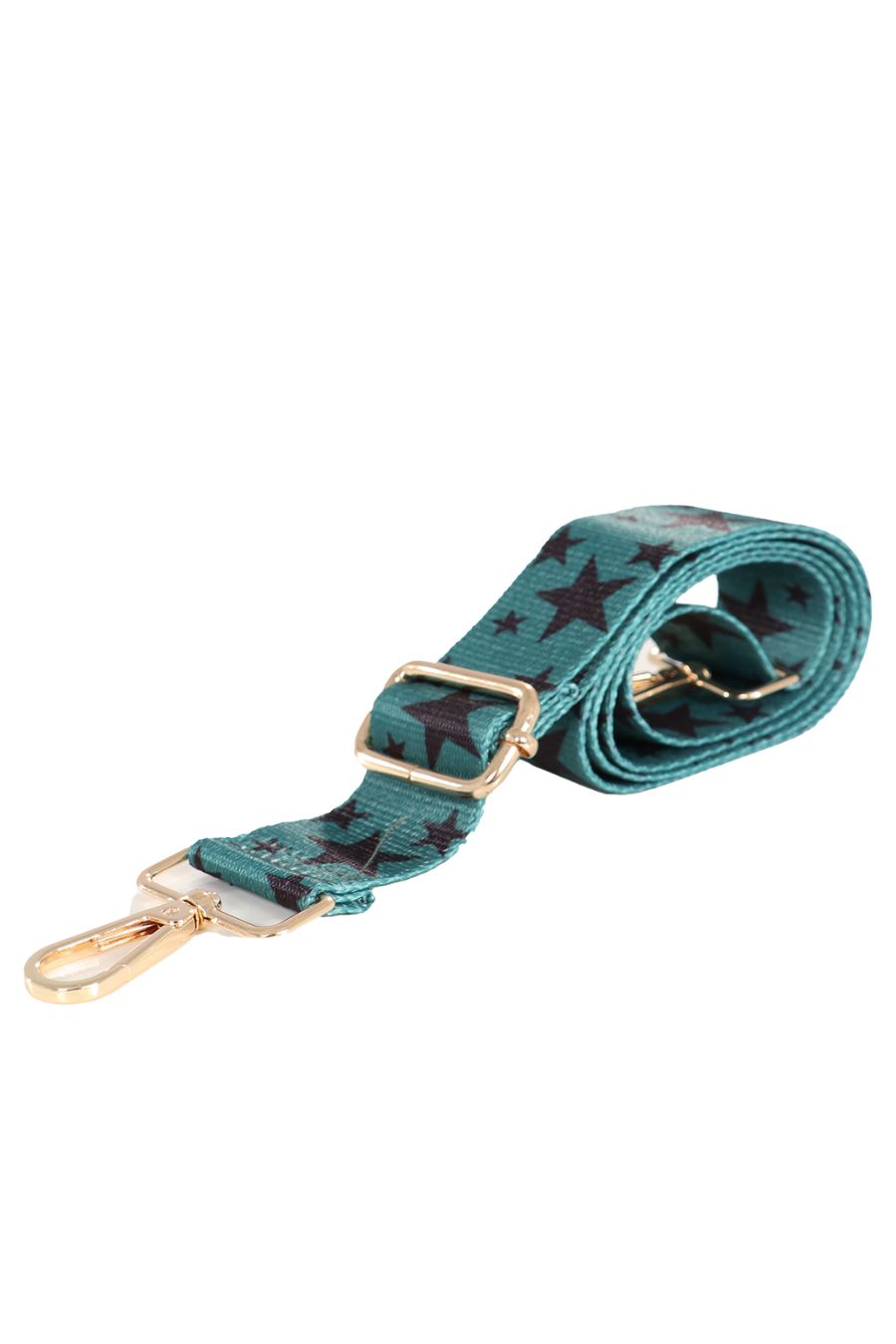 Forest Green All Over Star Print Bag Strap