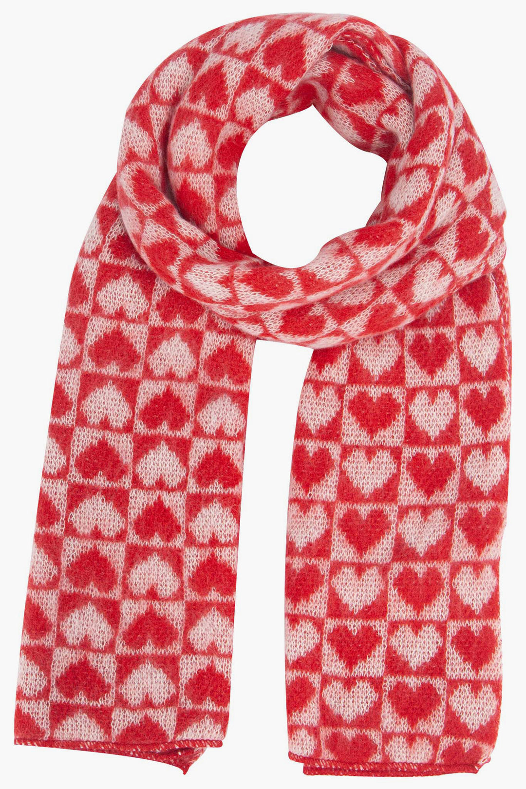 alessia-red-white-hearts-heavyweight-scarf-checkered-pattern