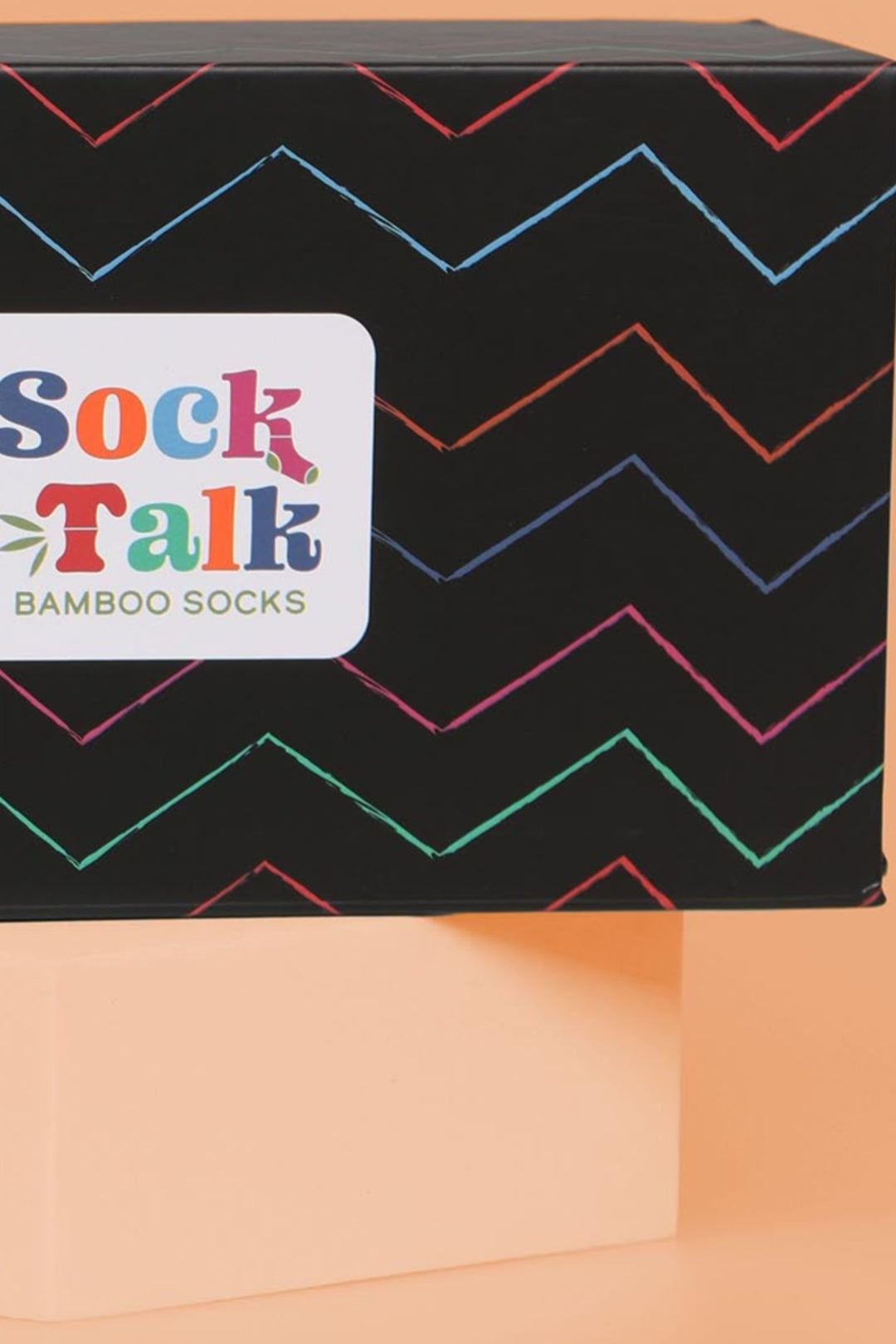 Neutral ZigZag Print Sock Box (Box Only)