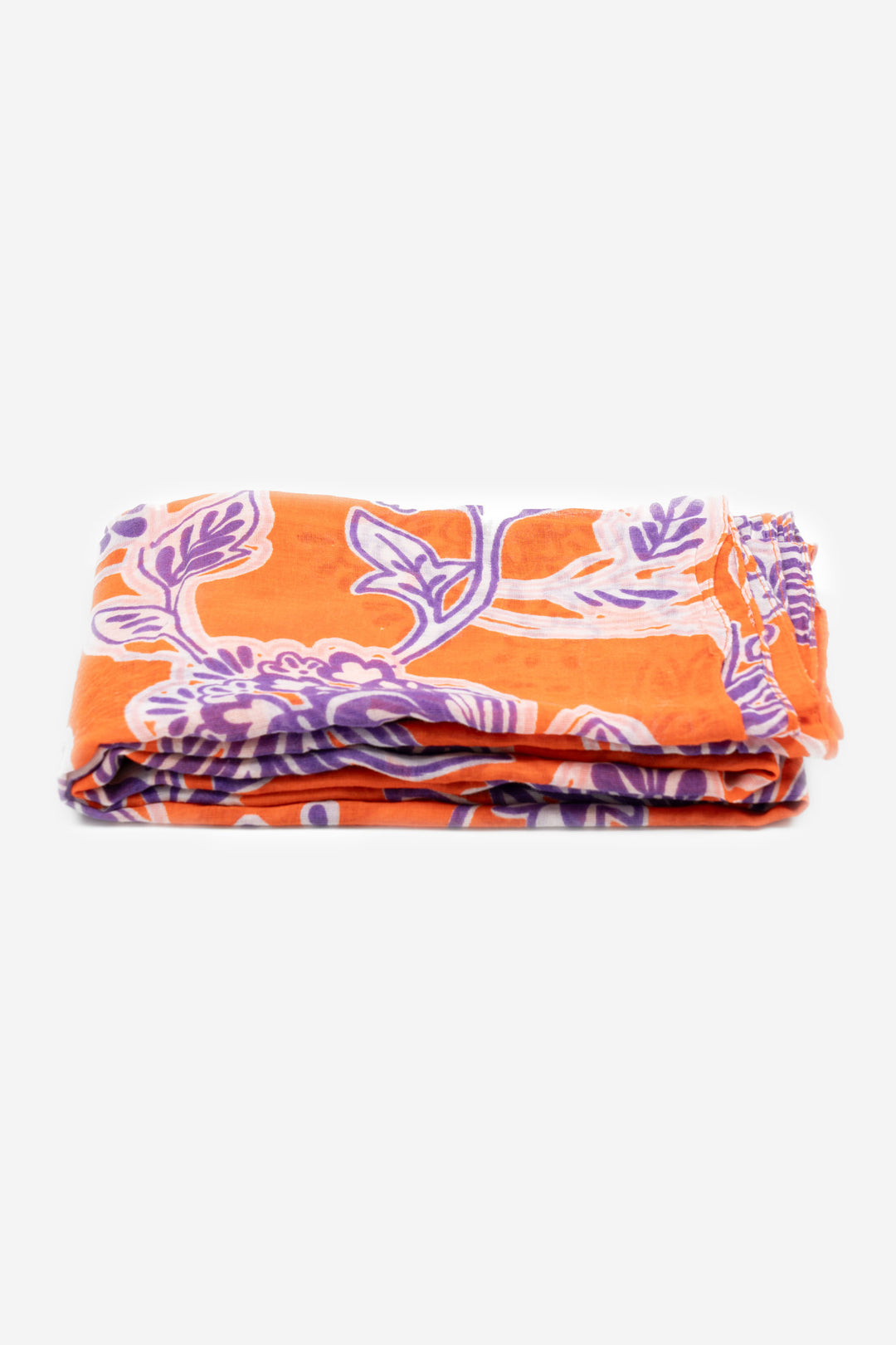 farrah-lightweight-cotton-scarf-orange-purple-floral-print-folded-square