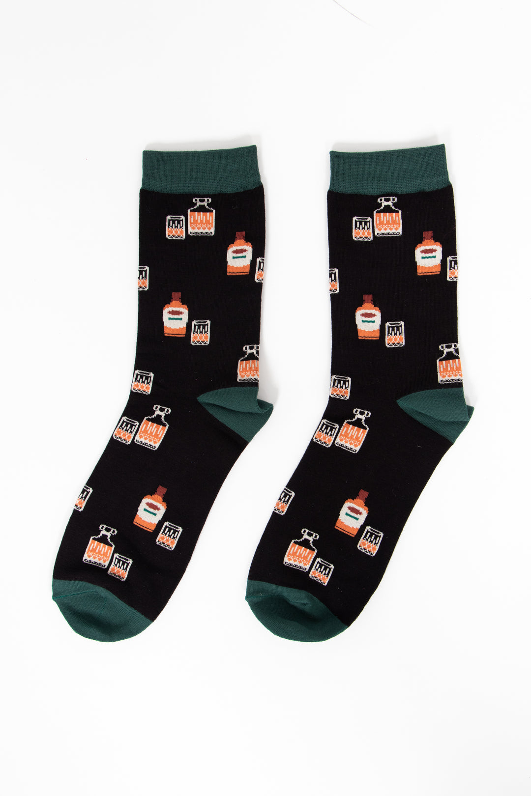 Men's Bamboo Socks - Black, Whisky