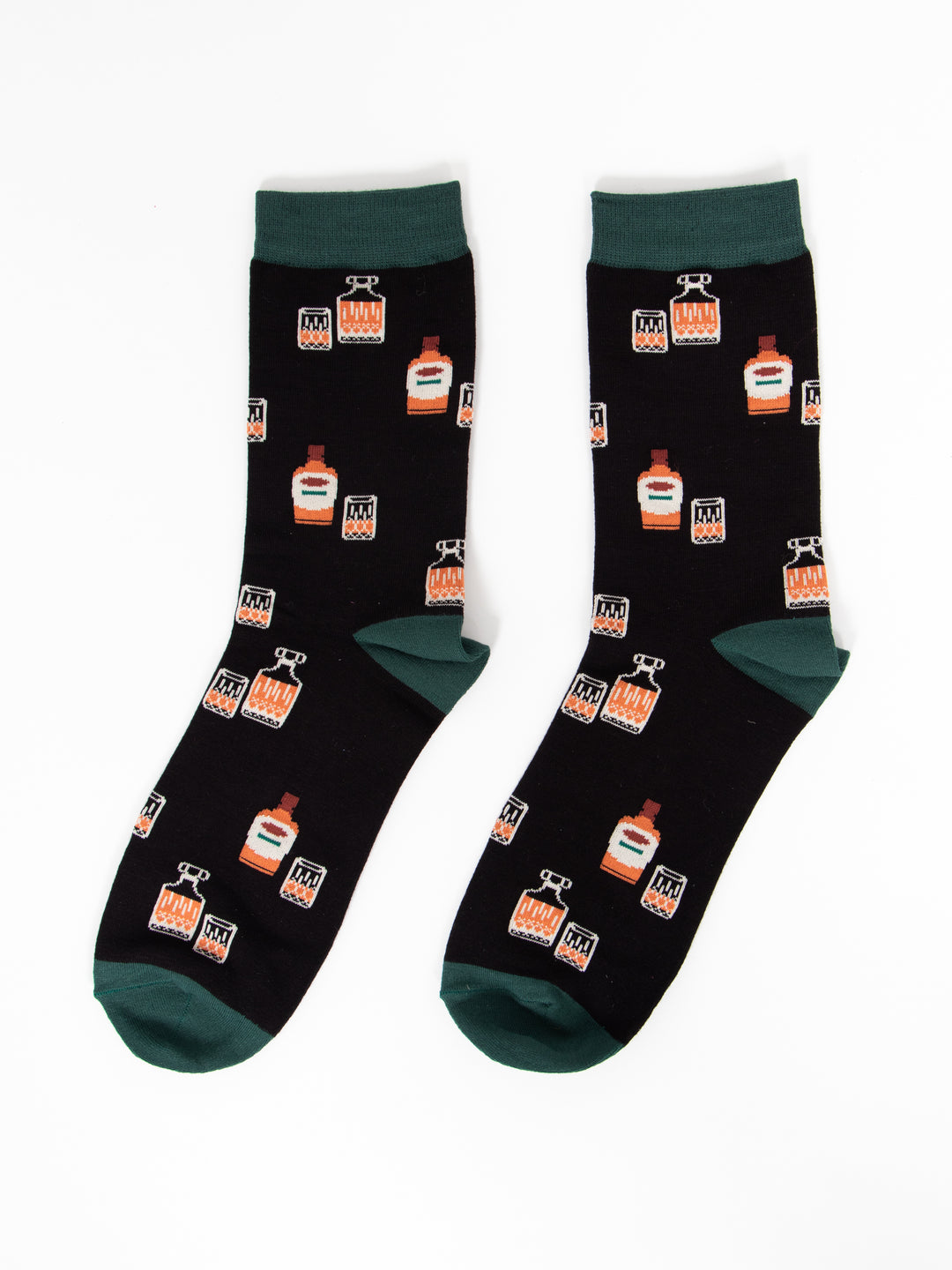 Men's Bamboo Socks - Black, Whisky