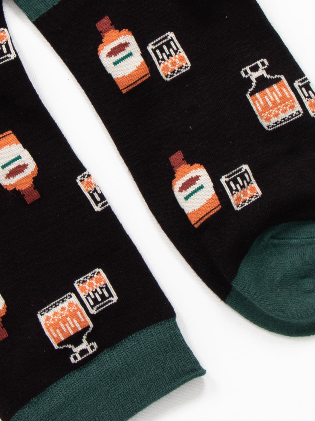 Men's Bamboo Socks - Black, Whisky