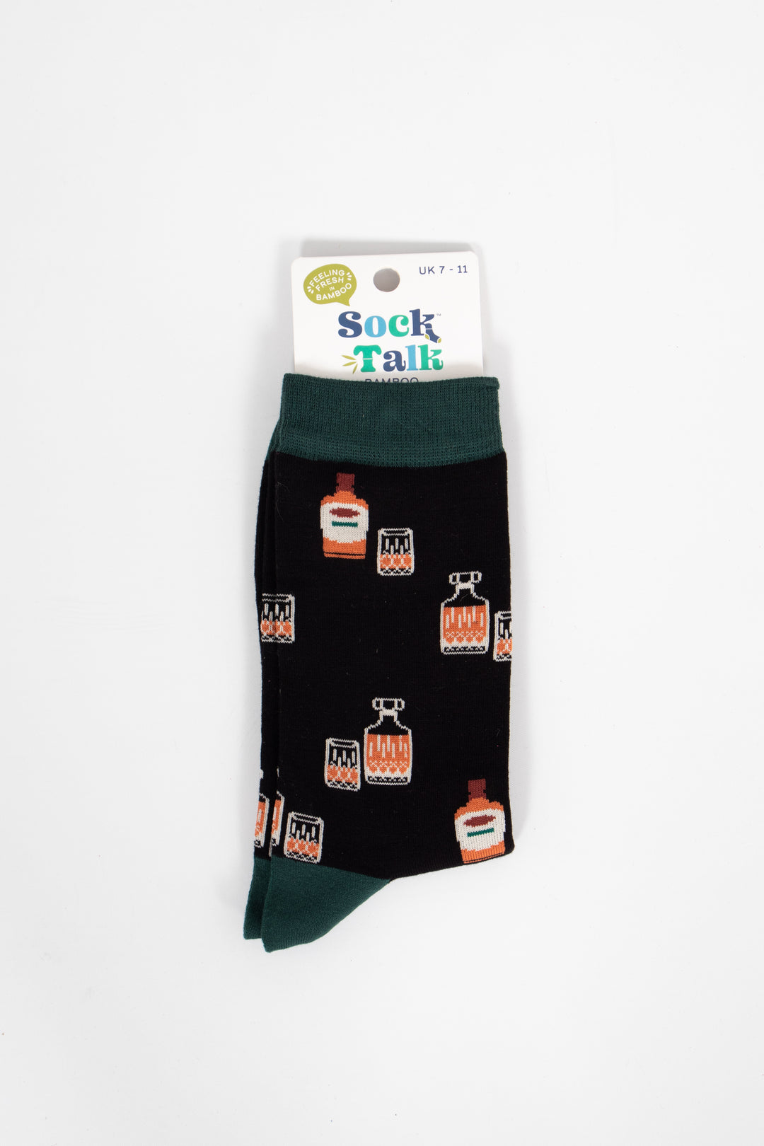 Men's Bamboo Socks - Black, Whisky
