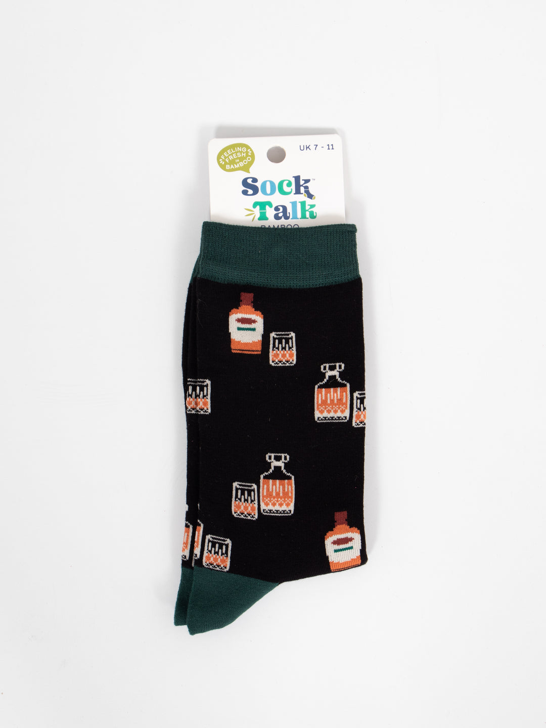 Men's Bamboo Socks - Black, Whisky