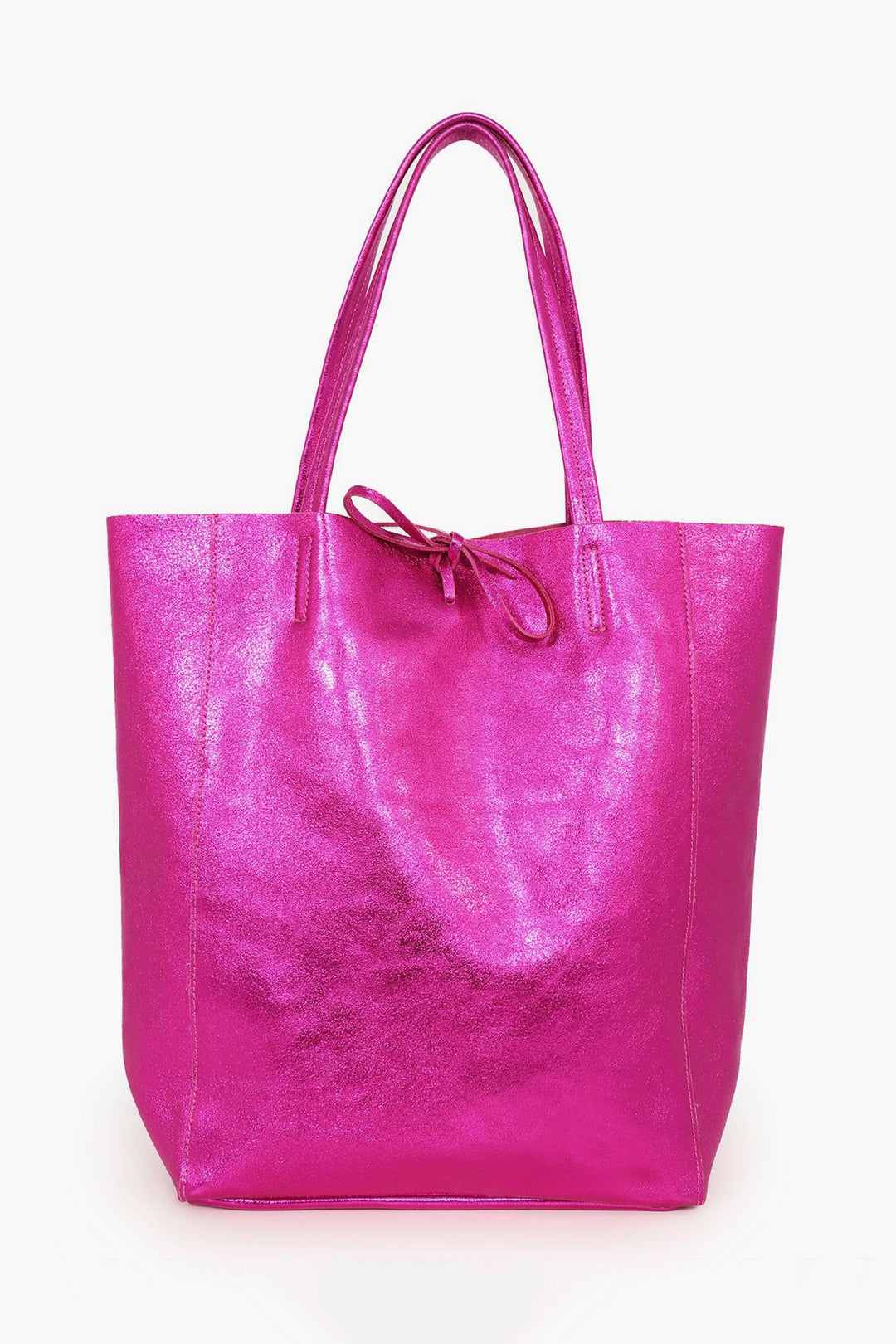 Heather Tote Bag - Raspberry, Metallic