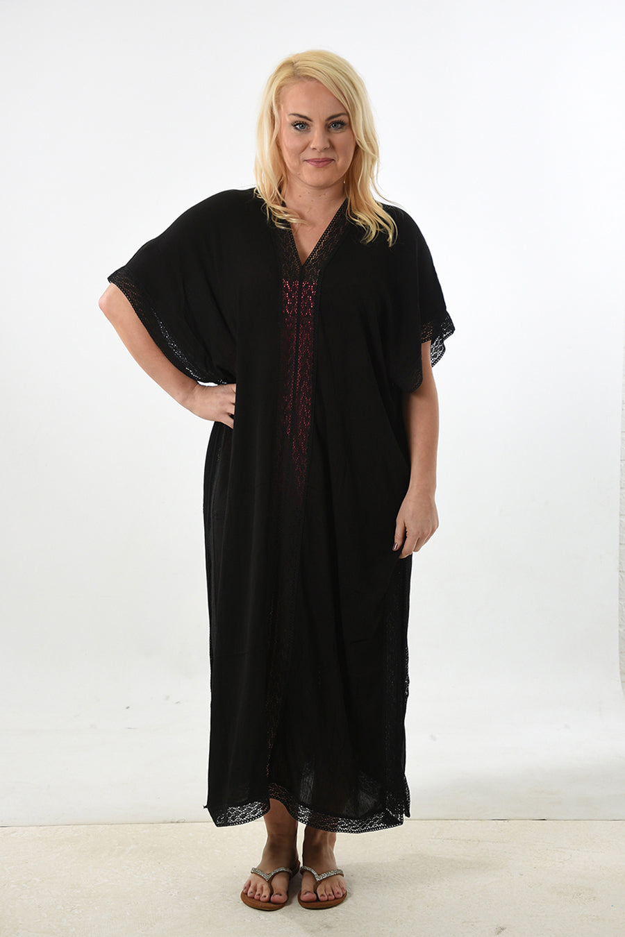 Long black 2025 kaftan uk