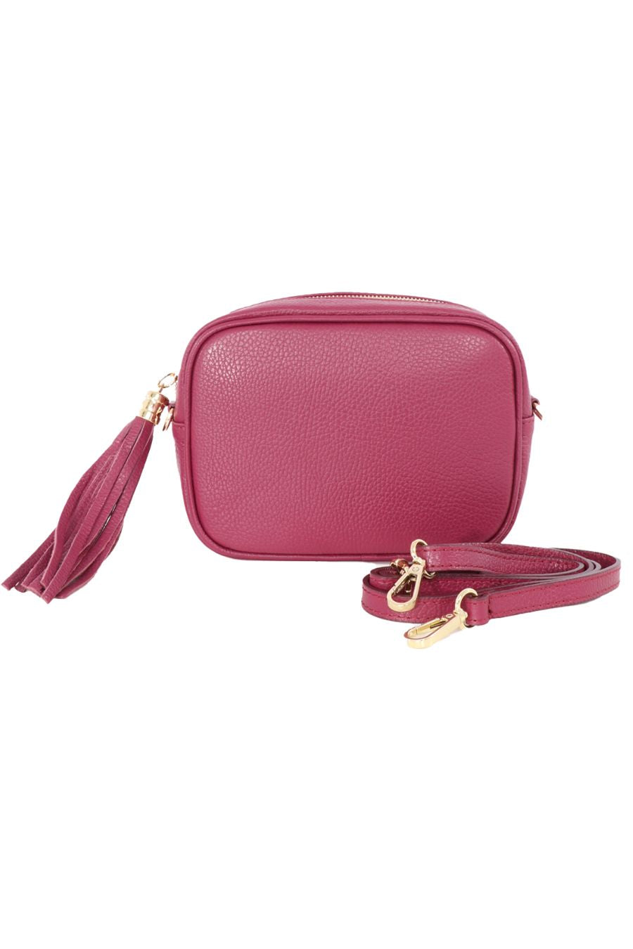 Berry Genuine Italian Leather Camera Bag.