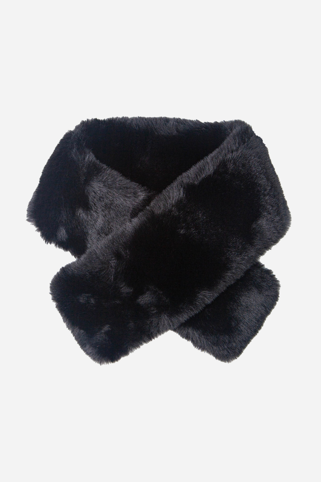 Black Short Tuck Through Faux Fur