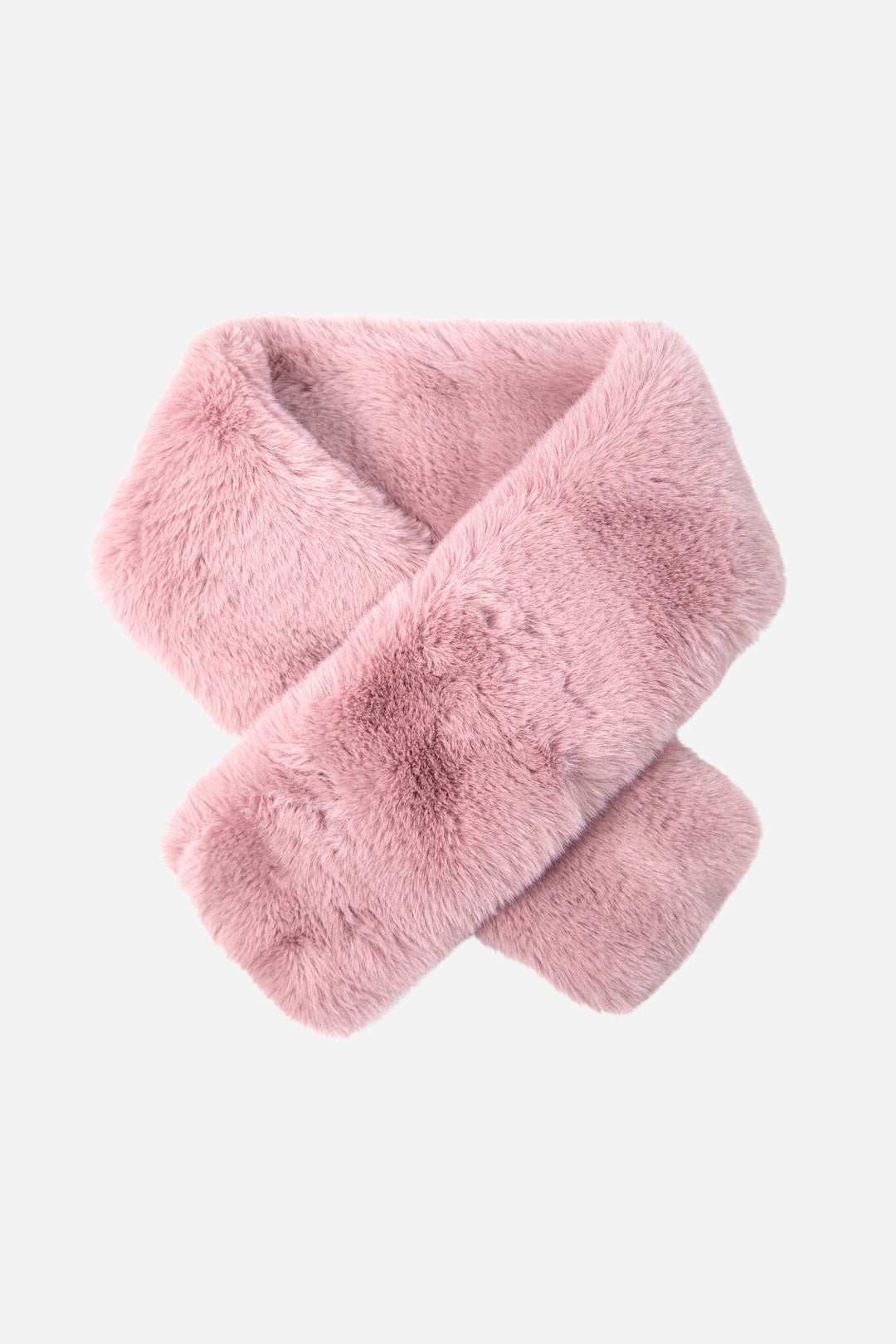 Dusty Pink Short Tuck Through Faux Fur