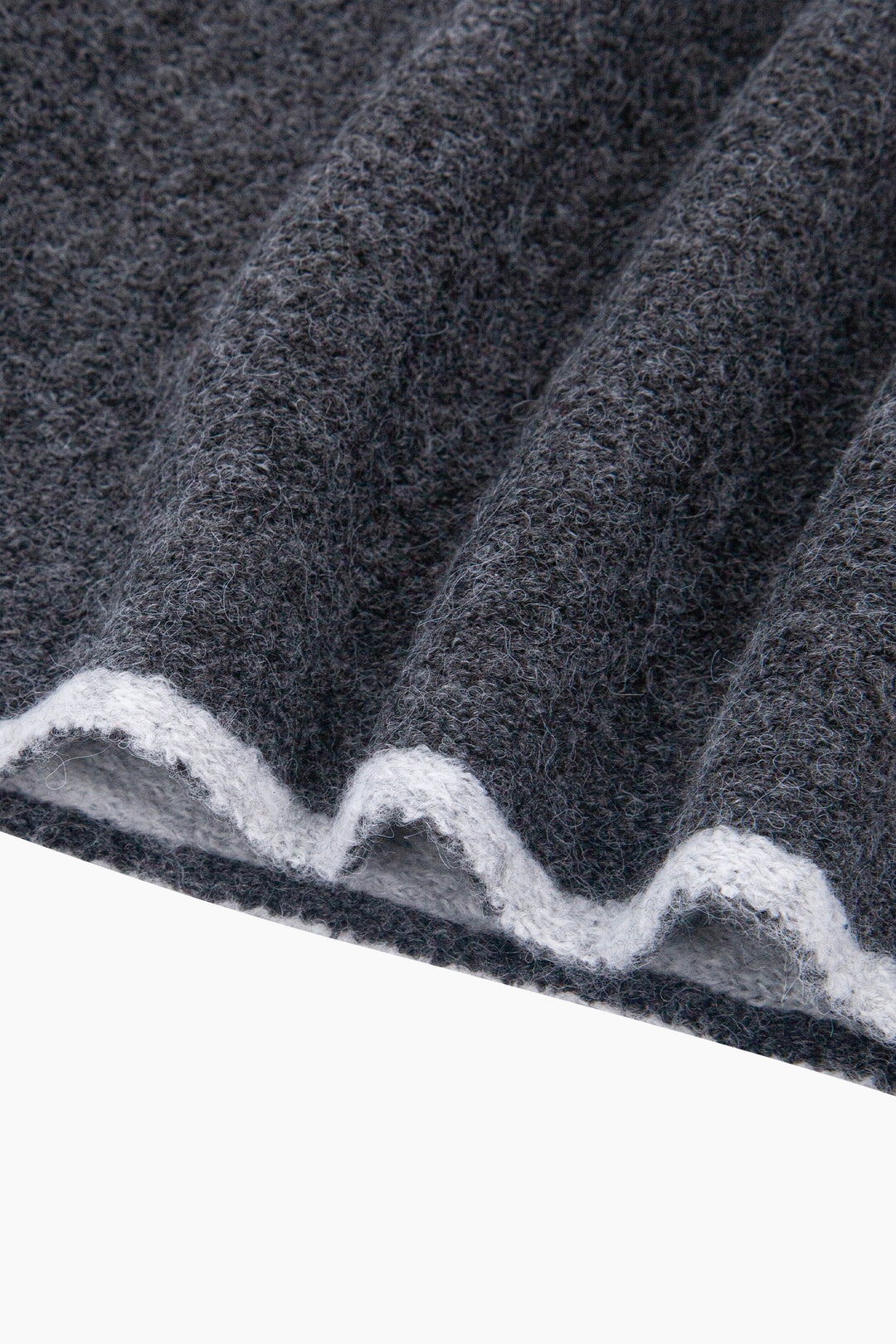Contrast-Trim-Triangle-Heavyweight-Scarf-in-Dark-Grey/Light-Grey