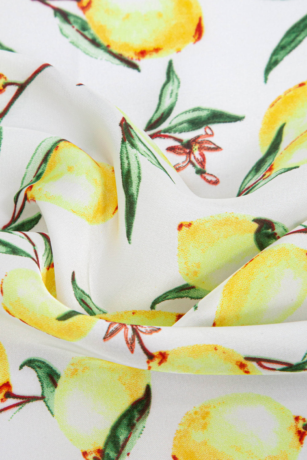 Lemons-Faux-Silk-Square-Scarf-Closeup