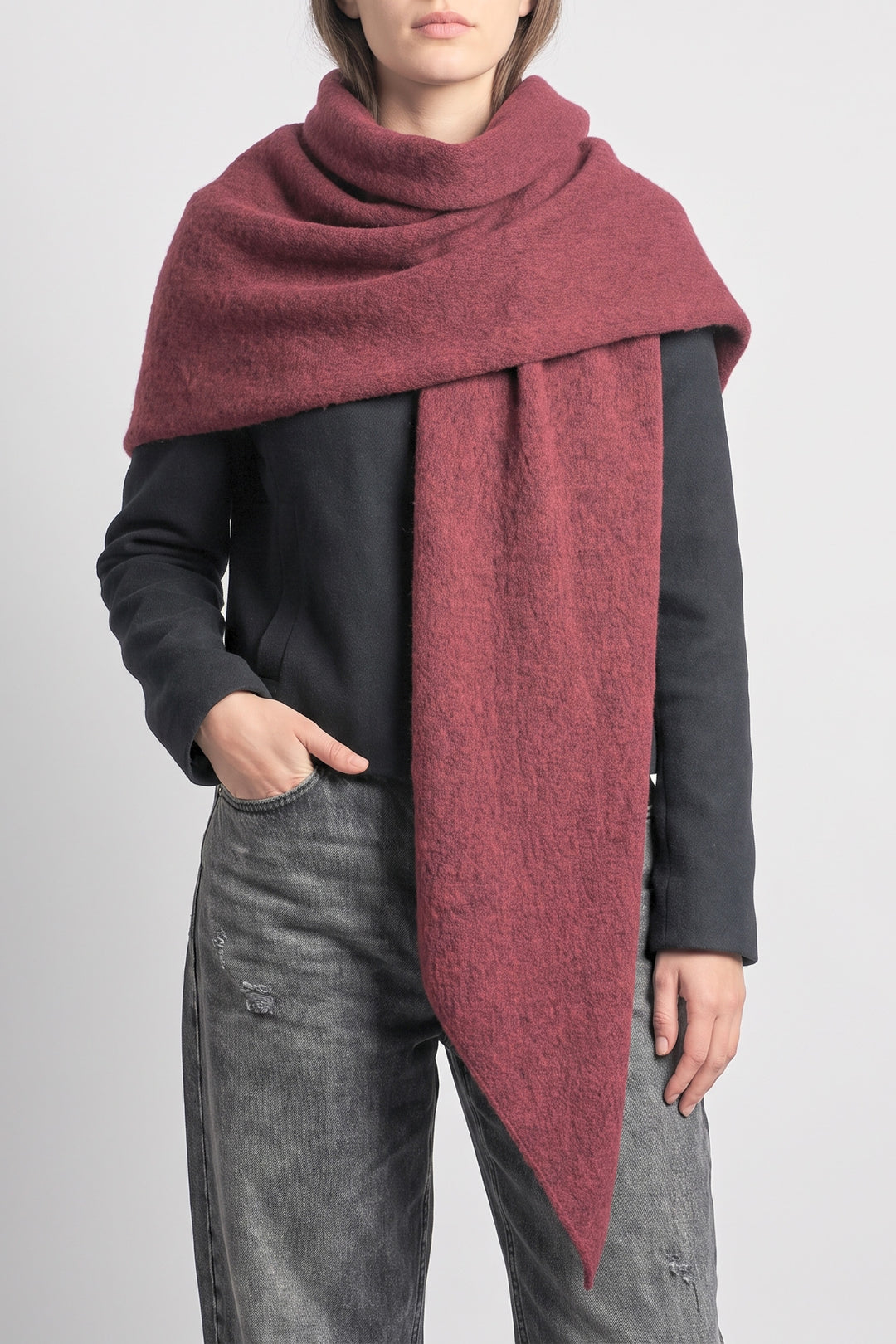 Asymmetric-Heavyweight-Scarf-in-Berry