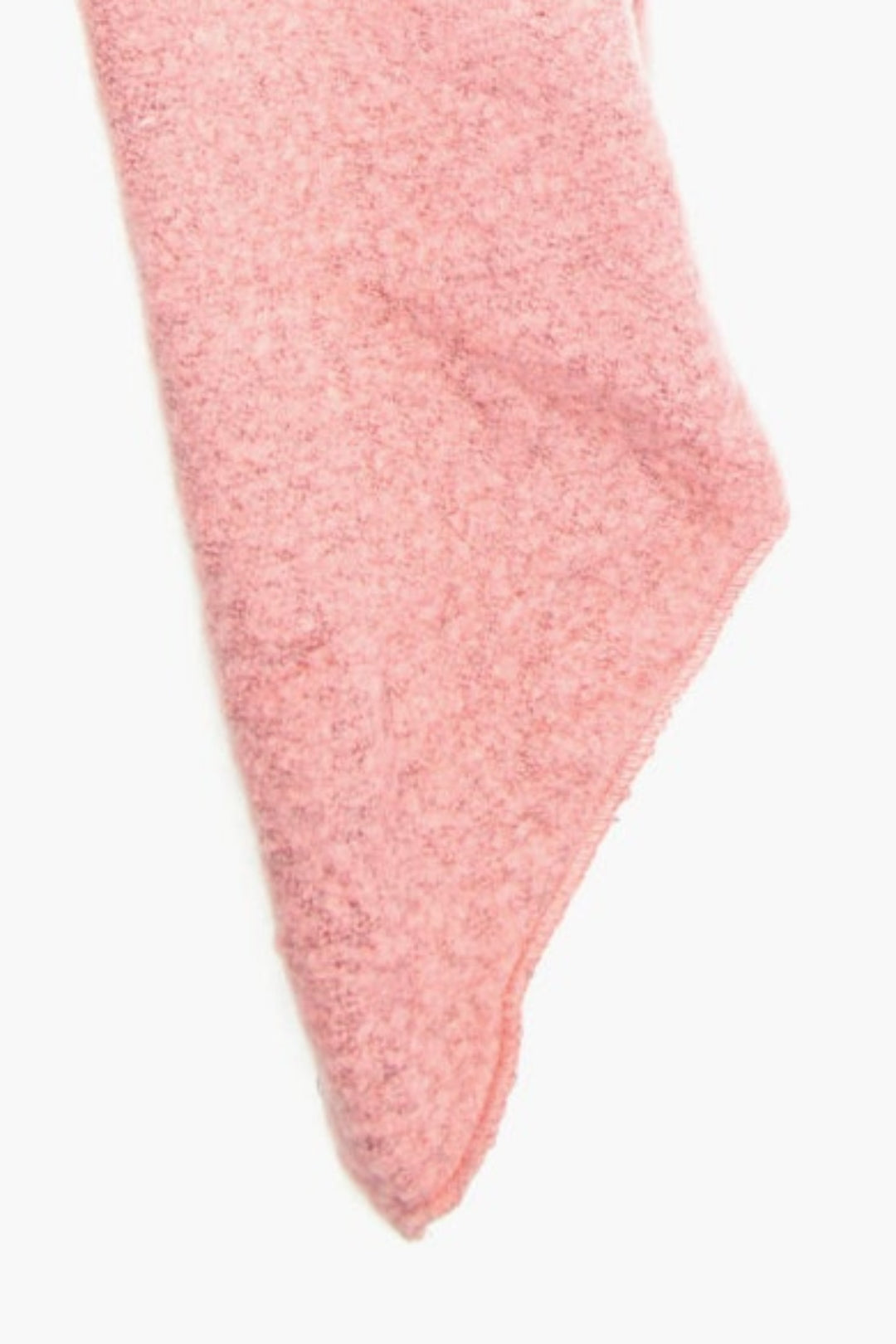 Dusty Pink Asymmetric Plain Texture Heavyweight Scarf